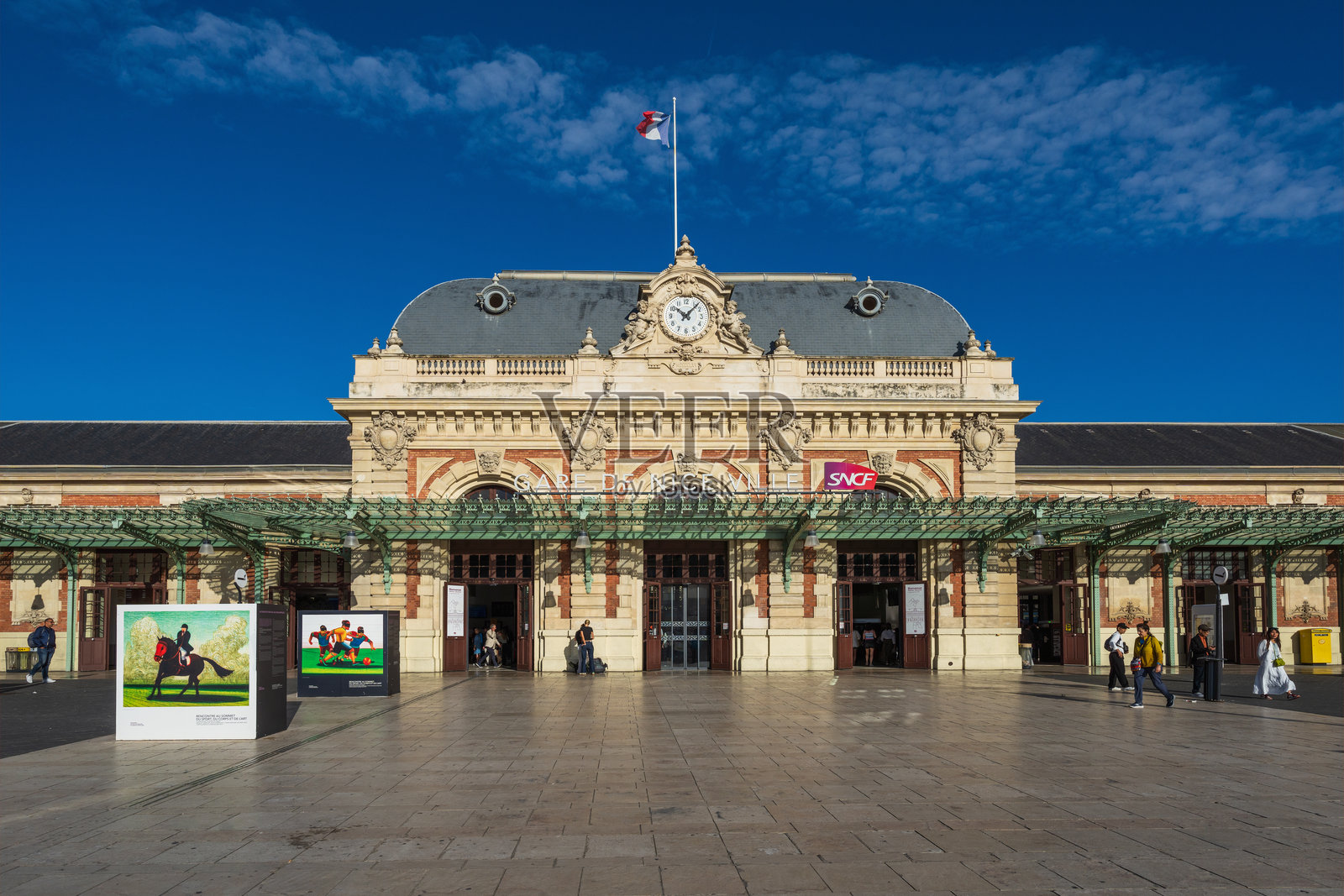 法国尼斯的中央火车站照片摄影图片