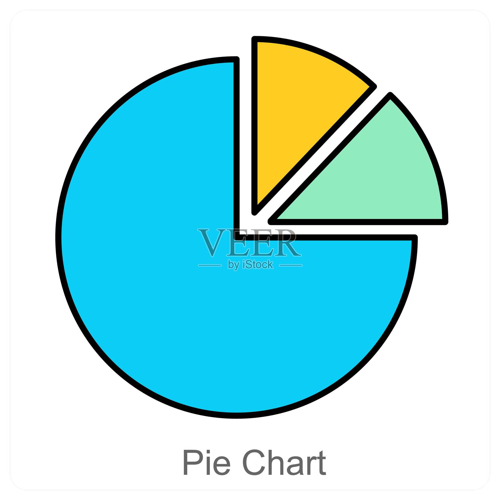 饼图插画图片素材