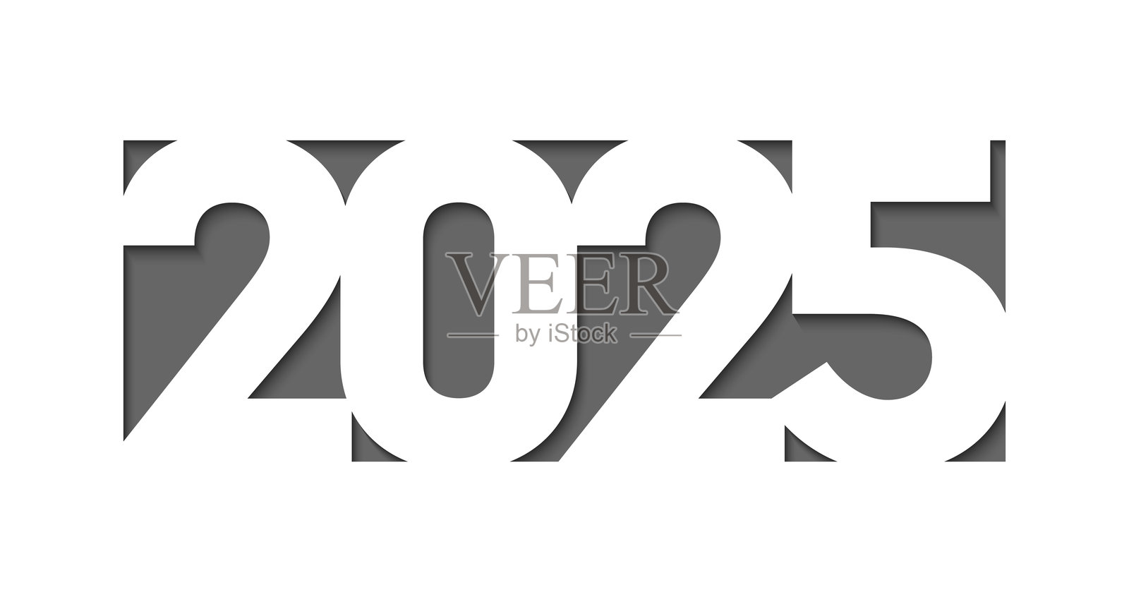 2025年新年背景。节日设计模板插画图片素材