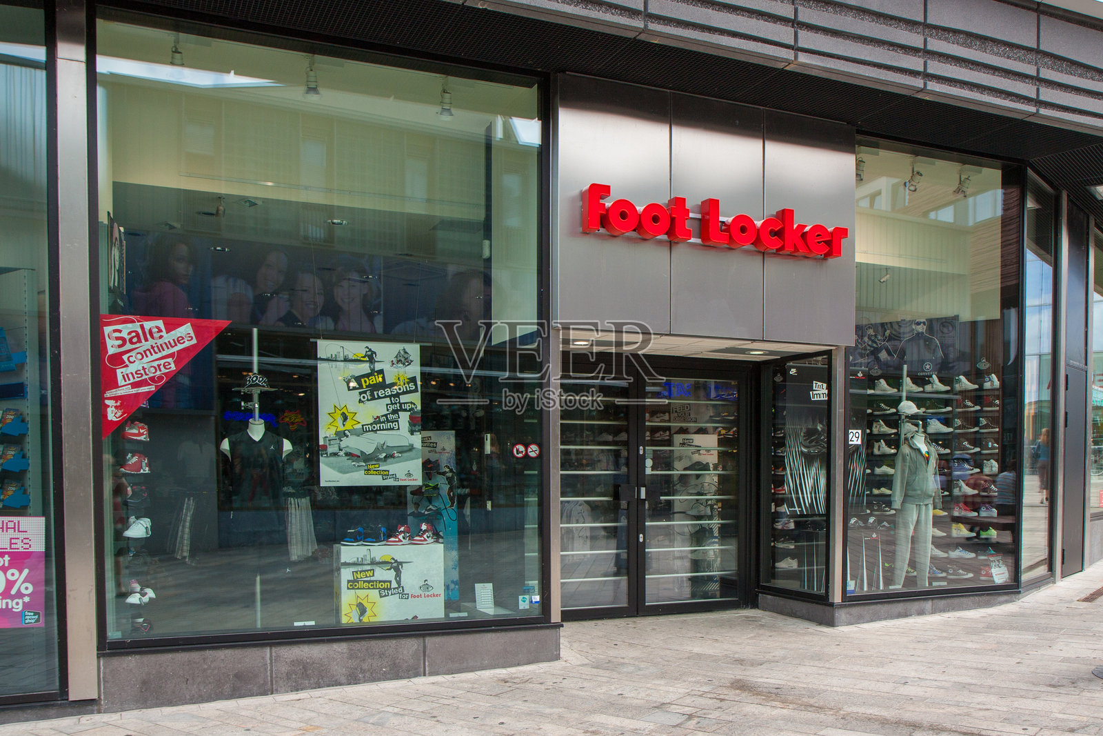 Foot Locker商店的标志。照片摄影图片