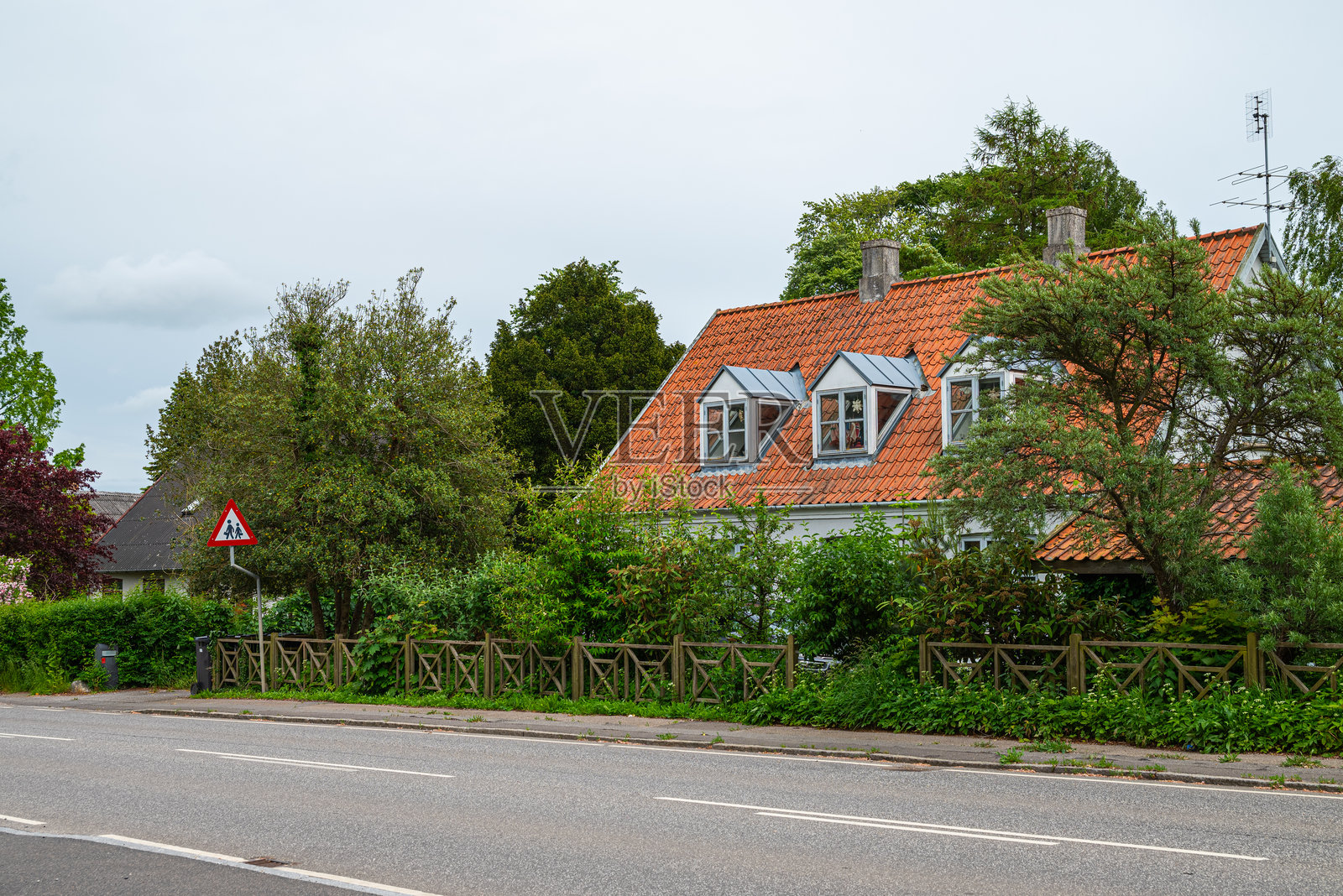 丹麦蒙岛上的达姆肖尔特村照片摄影图片