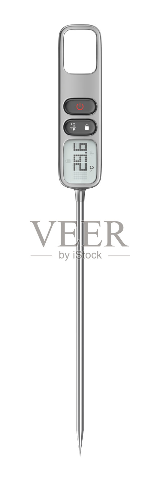 银色数字厨房温度计照片摄影图片