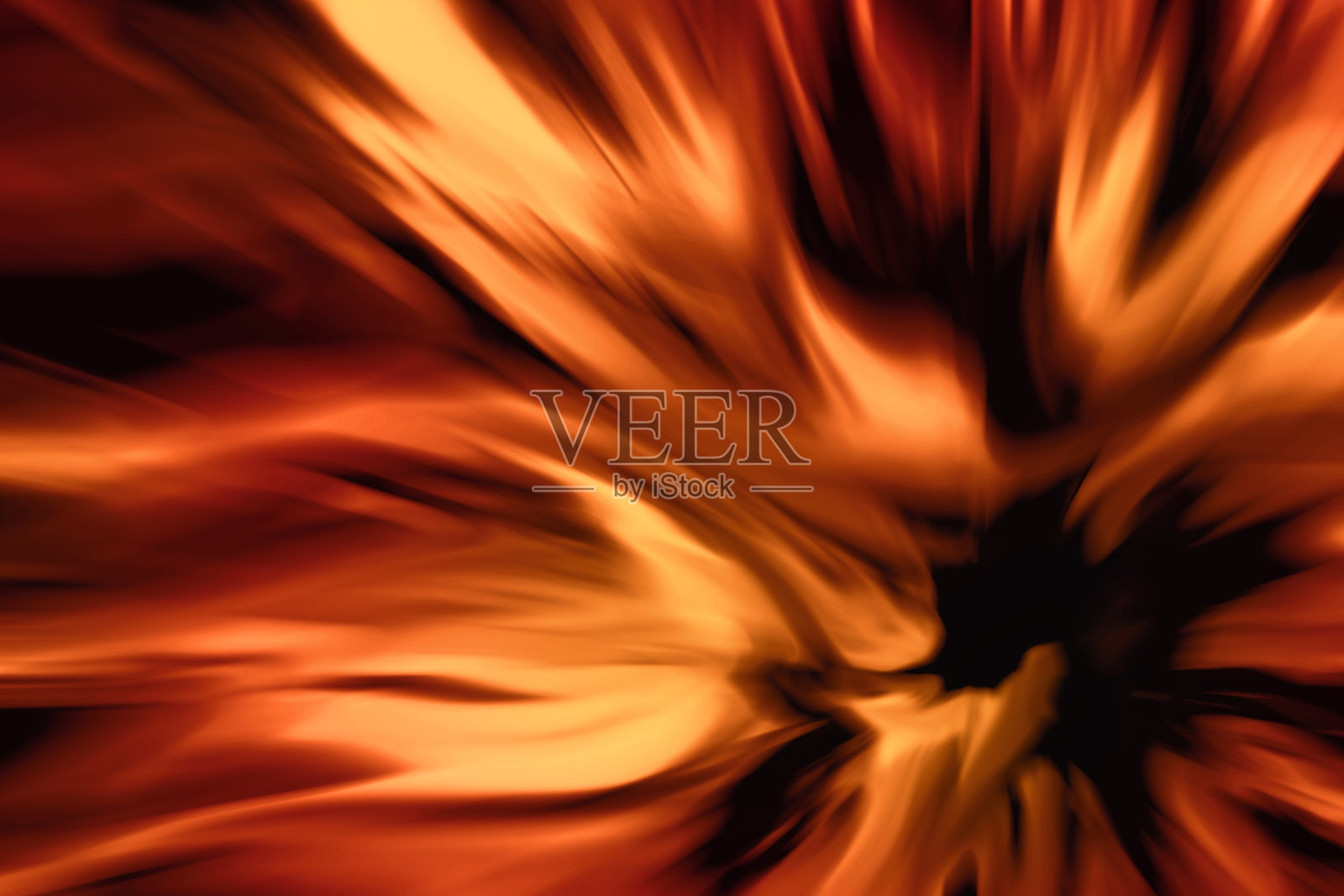 复古经典的温暖琥珀金色火焰蔓延并燃烧。照片摄影图片