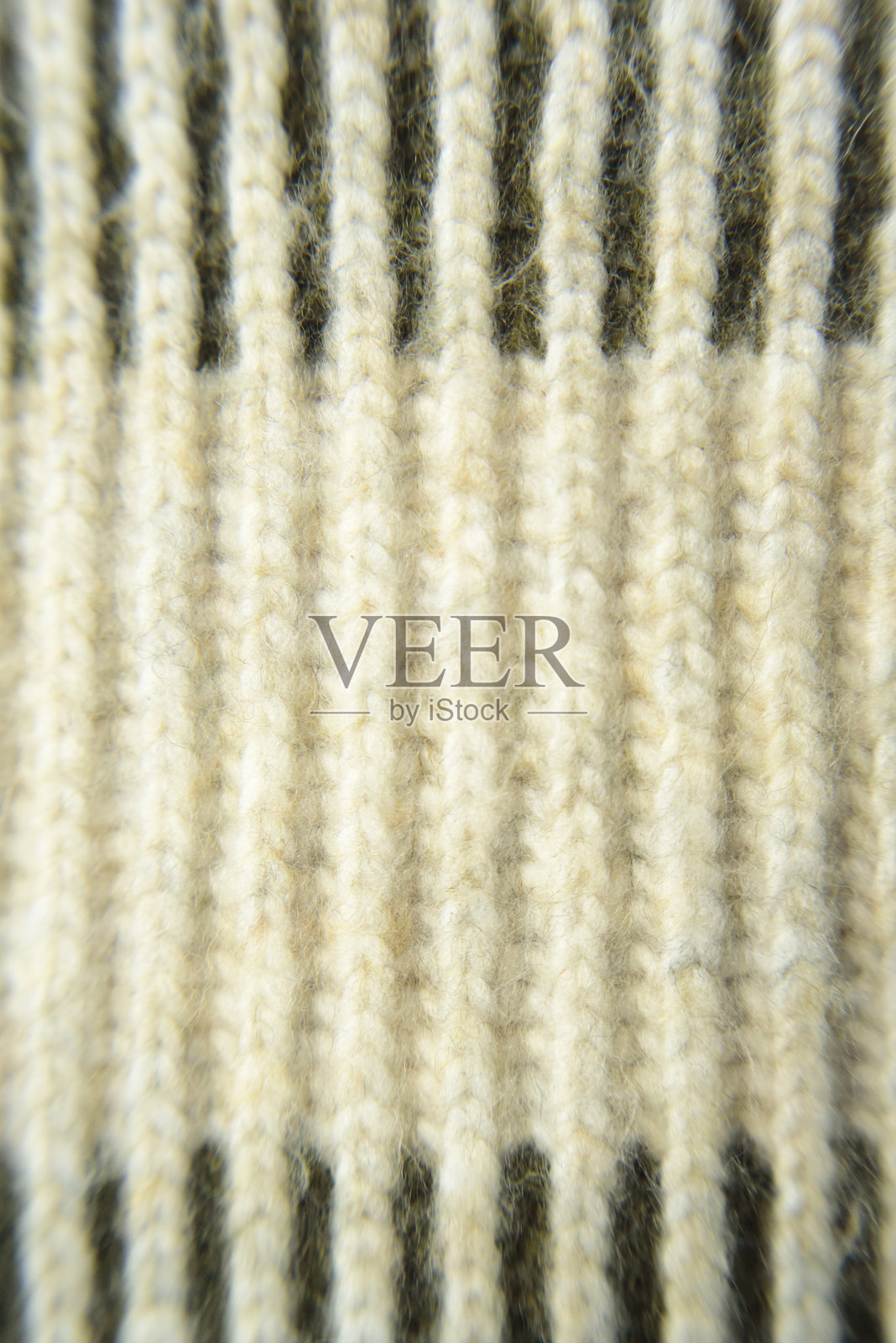 黑白条纹羊毛针织细节照片摄影图片