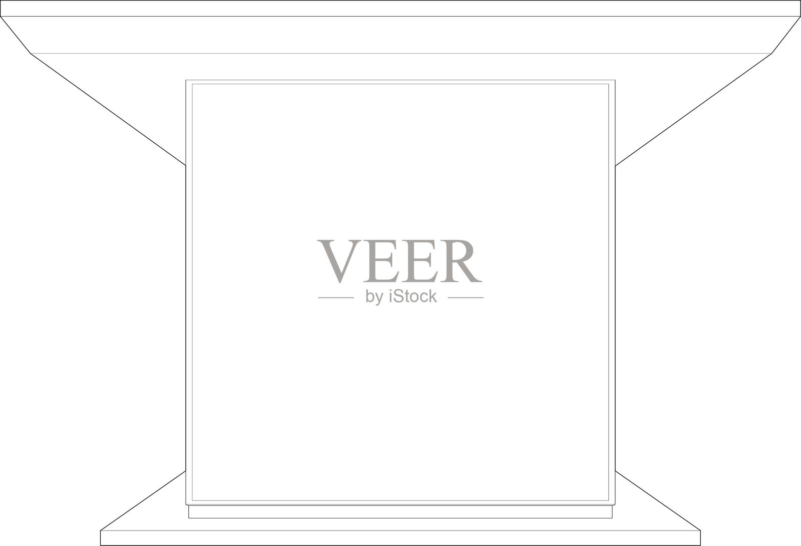 建筑项目的3D插图插画图片素材