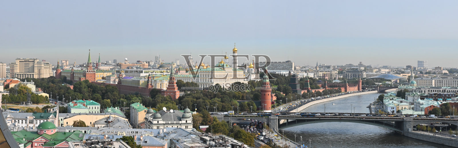 莫斯科克里姆林宫全景。照片摄影图片