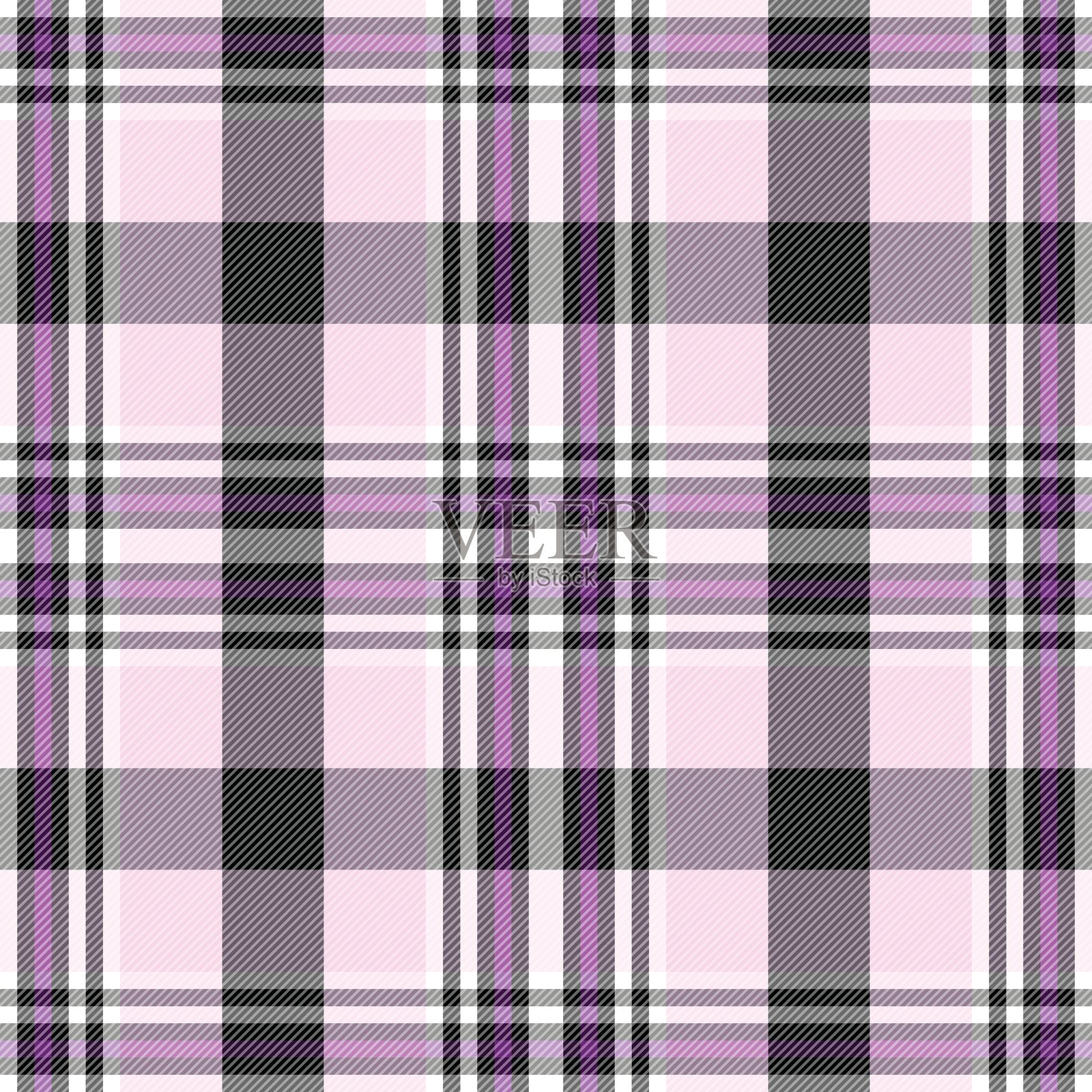苏格兰格子背景。无缝苏格兰格子，面料图案，纹理，壁纸插画图片素材