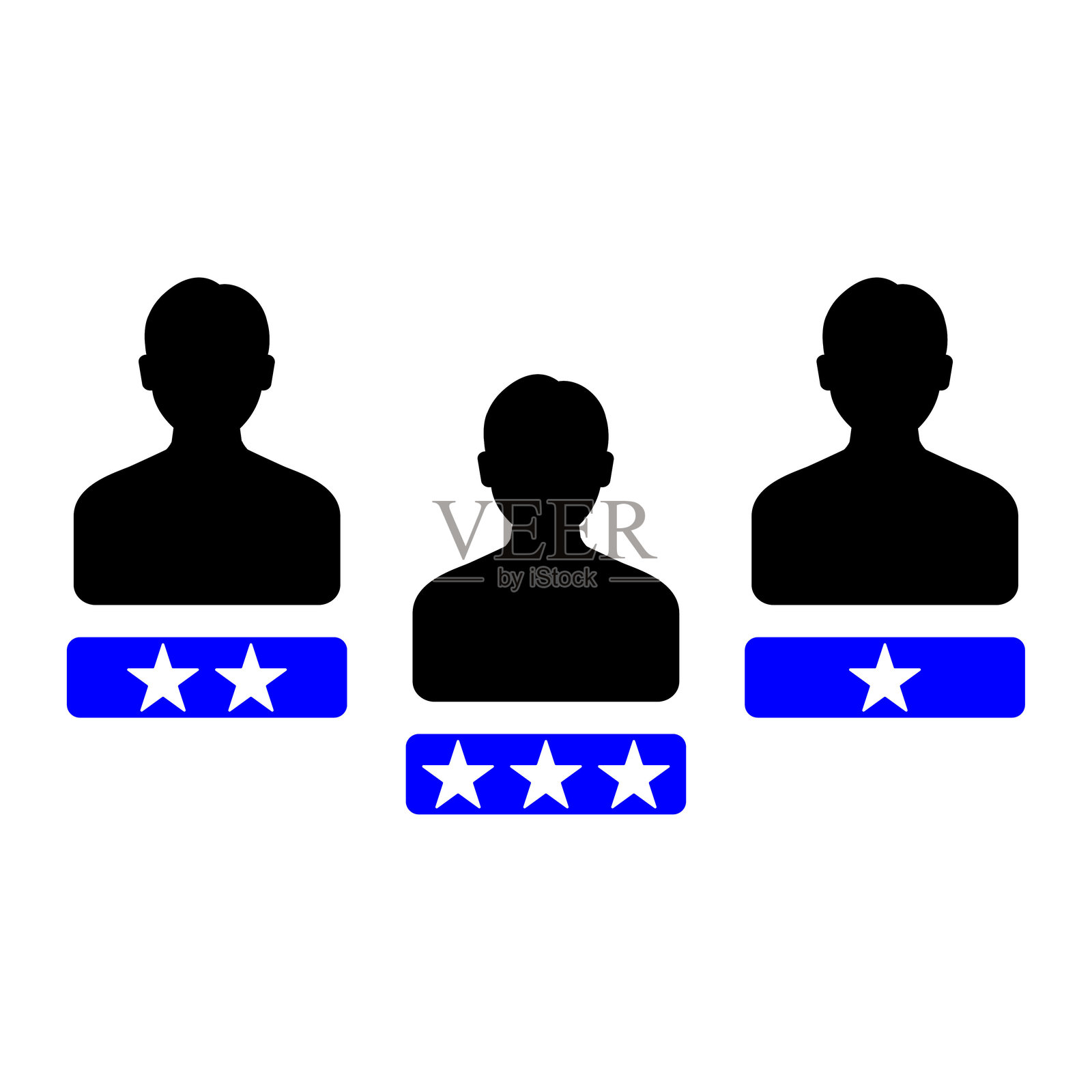 员工评审图标插画图片素材