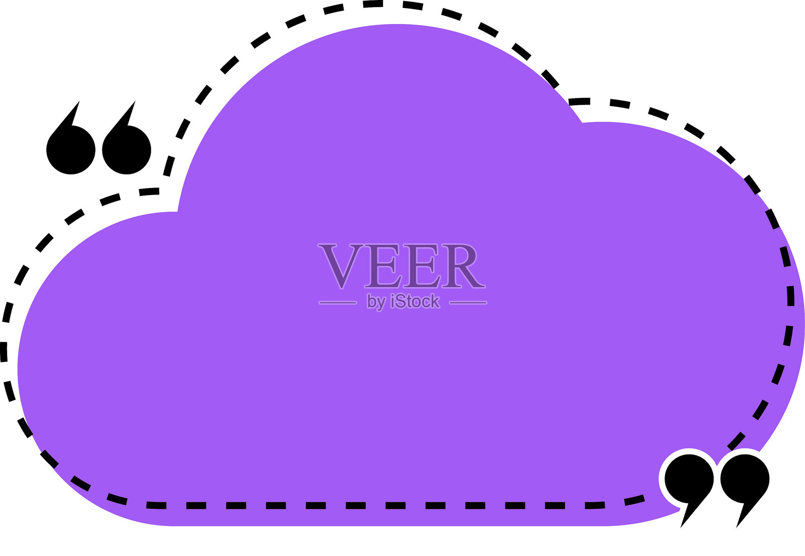 多彩的引用框。带引号的对话气泡。用于引用的空白文本消息框。博客文章模板。矢量插图。插画图片素材