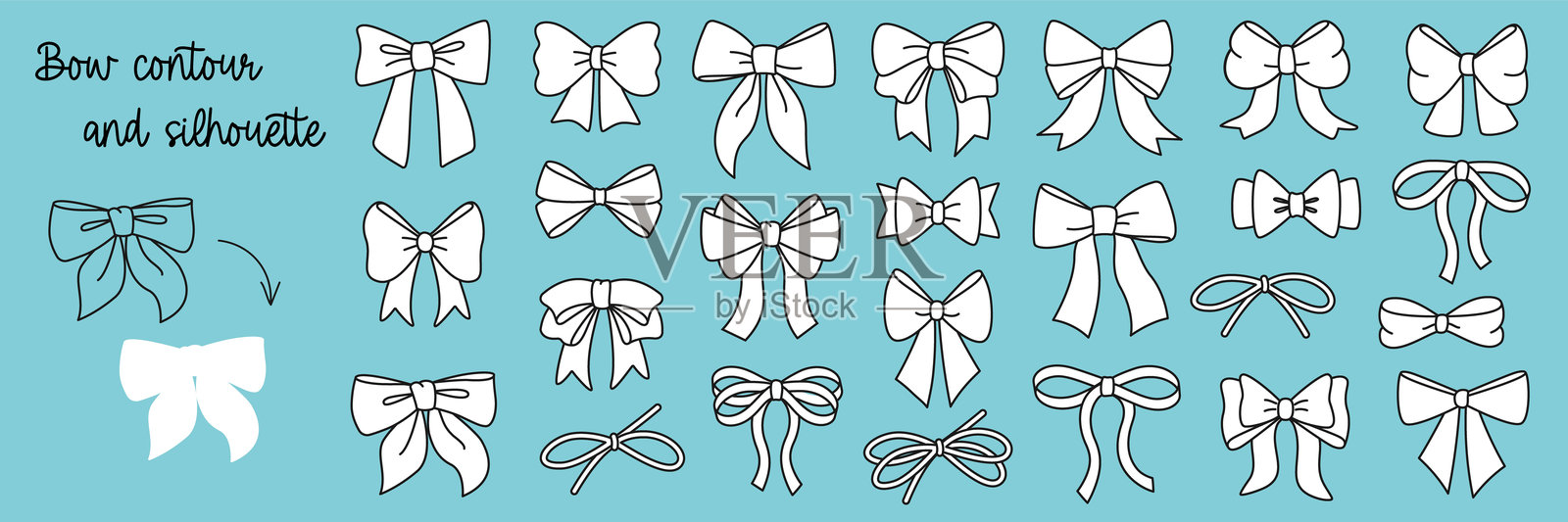 弓3插画图片素材