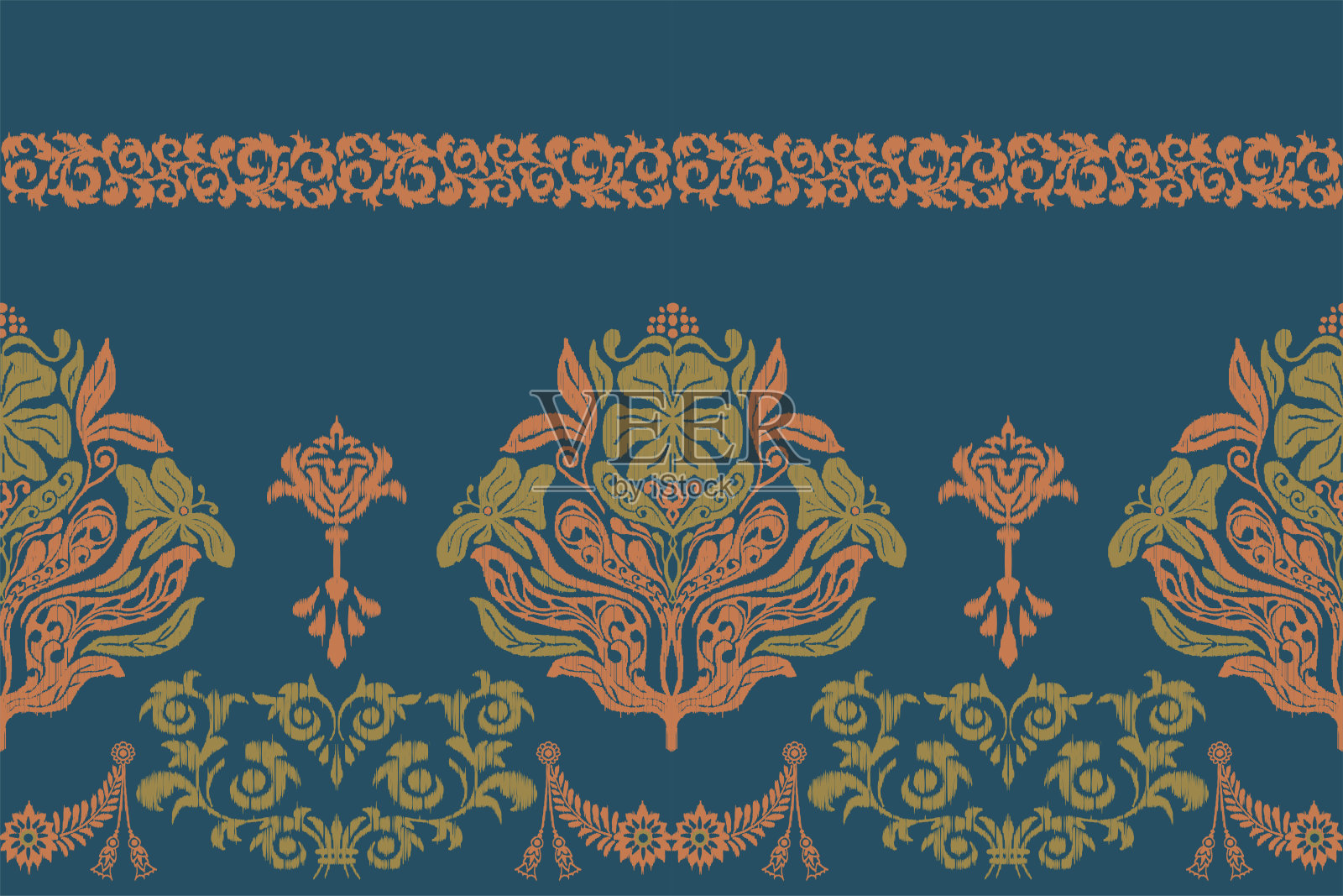 织物图案插画图片素材