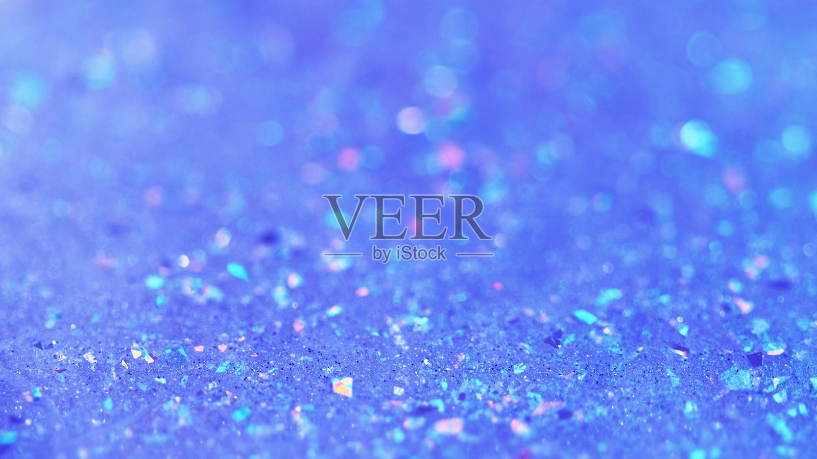 闪亮的油漆流动湿润的闪光纹理蓝色凝胶照片摄影图片