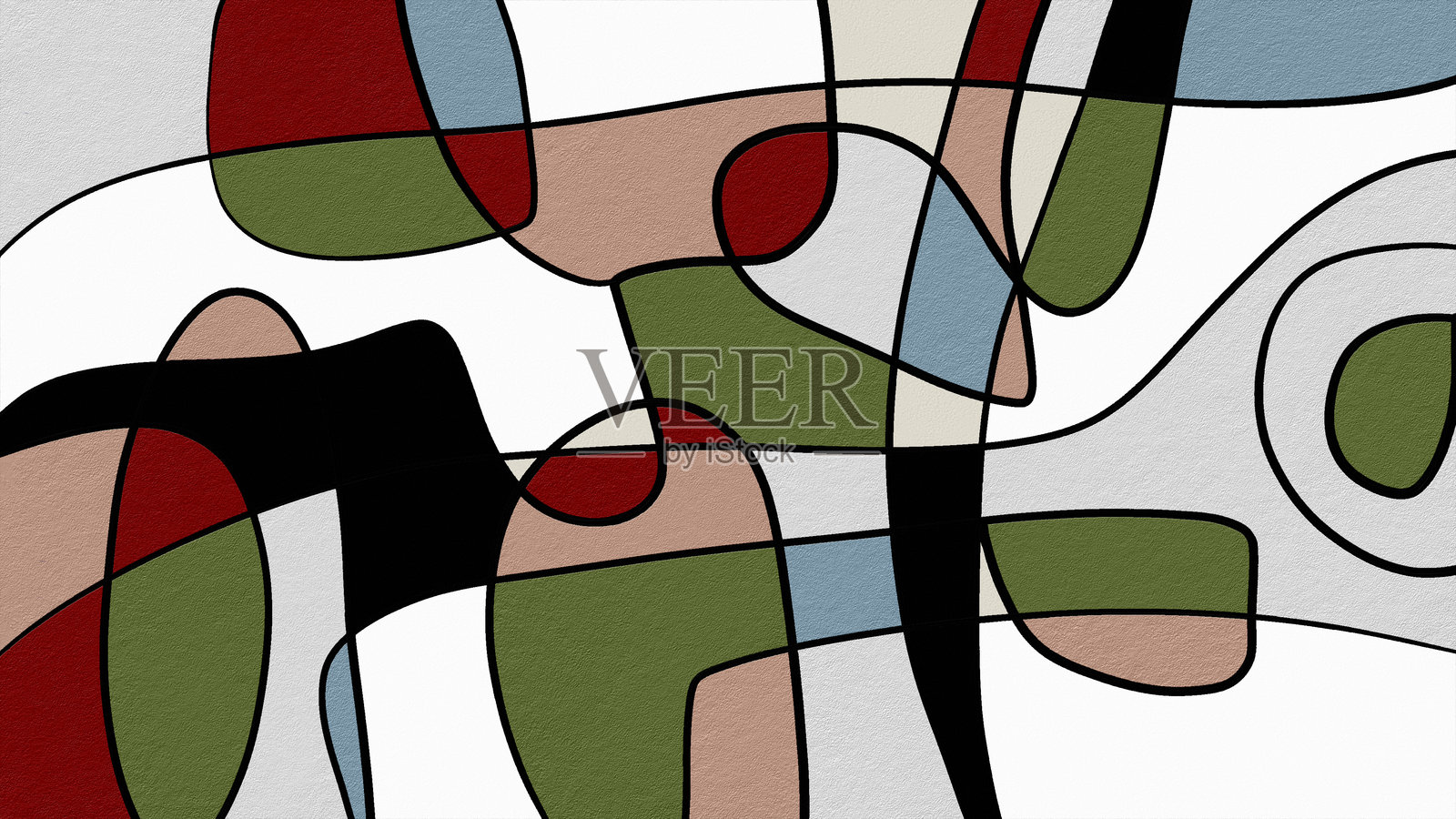 充满表现力的现代画作，展现生动的笔触和层次丰富的纹理。丙烯与油画混合，形成令人惊叹的抽象作品，适合为室内或数字项目增添艺术气息。插画图片素材