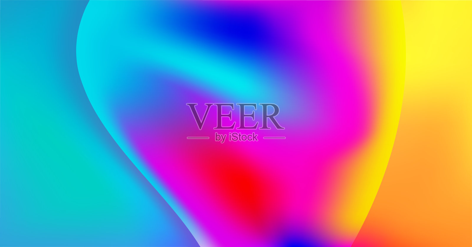 全息矢量背景。彩虹色金属箔。故障全息图。柔和霓虹色。紫外线金属纸。演示模板。网页设计封面。抽象多彩渐变。插画图片素材