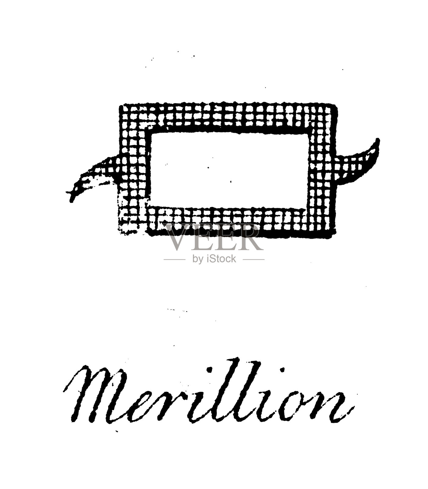 纹章学，纹章元素和家族：梅里利昂插画图片素材