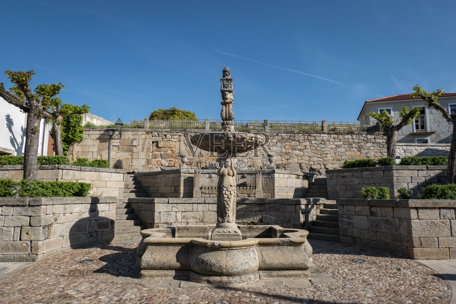 卡拉泽达·德·安西亚斯的历史广场照片摄影图片