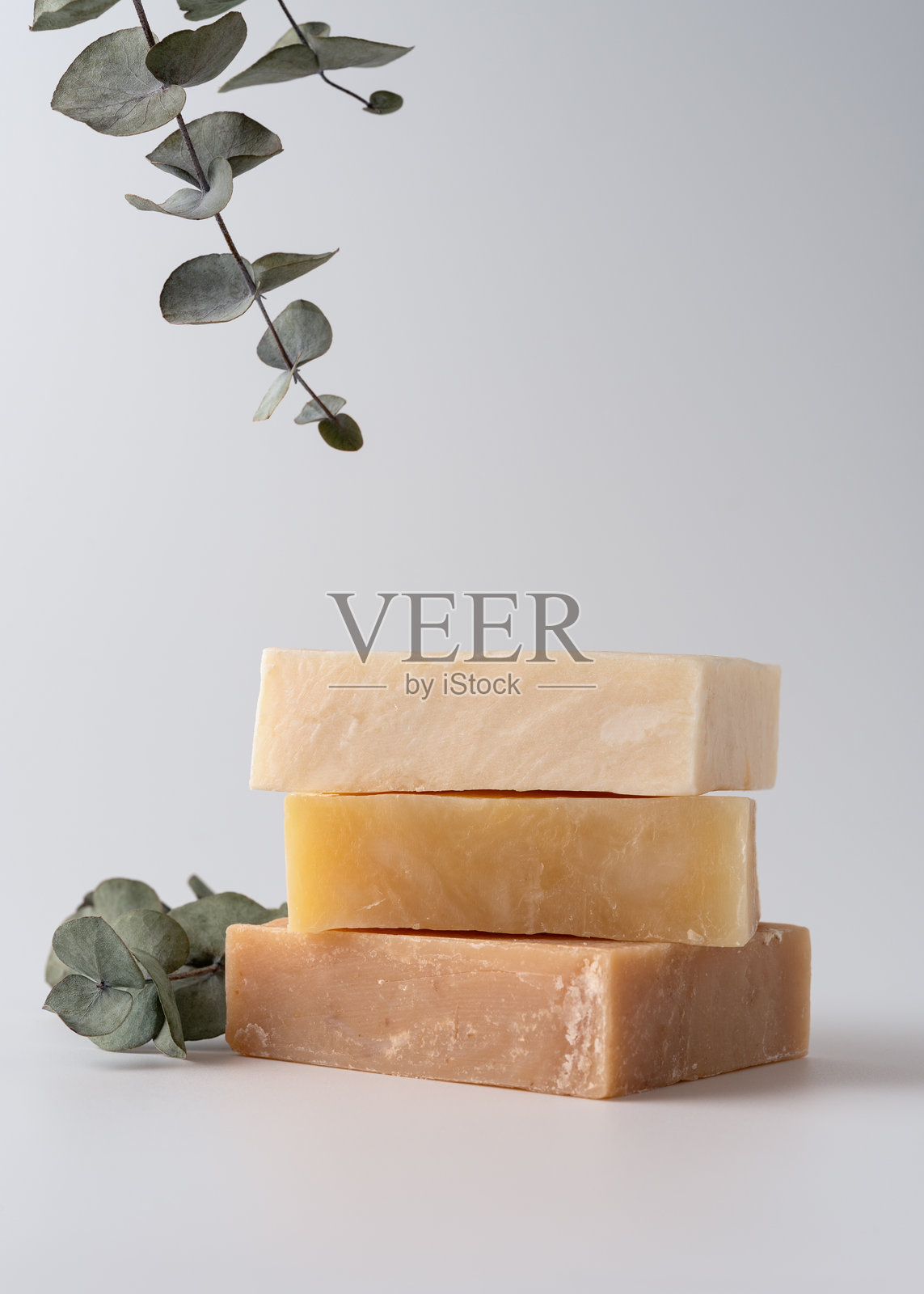 一堆天然有机香皂条照片摄影图片