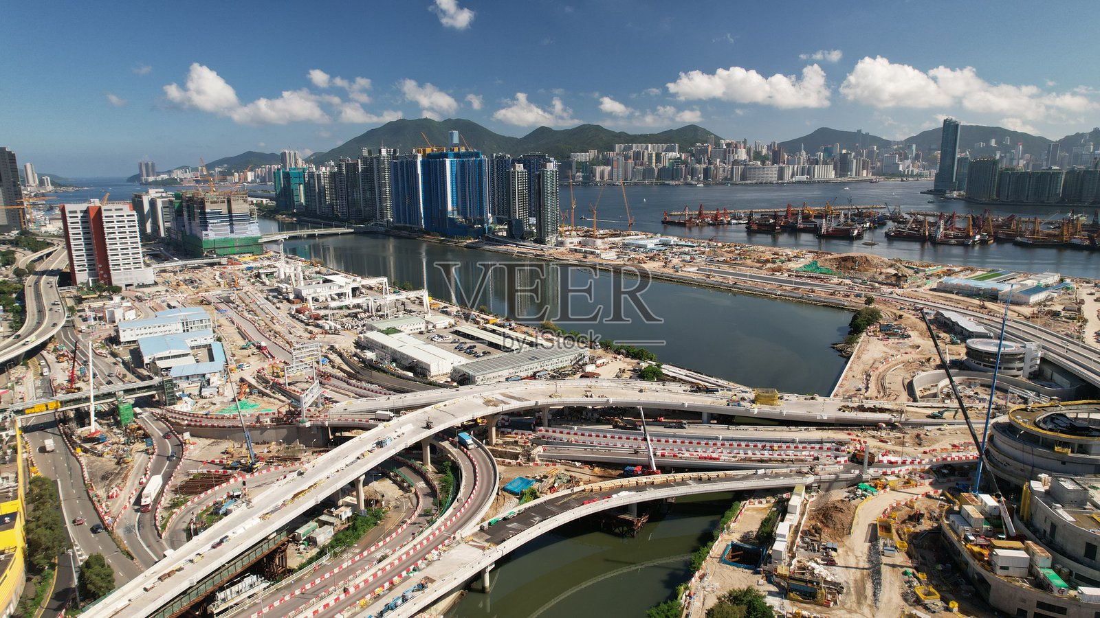 凯达地区的无人机视角照片摄影图片