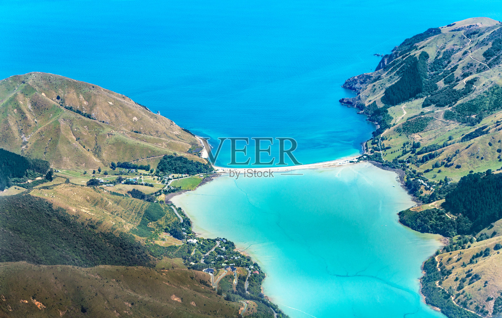 新西兰南岛纳尔逊的电缆湾， 大洋洲。照片摄影图片