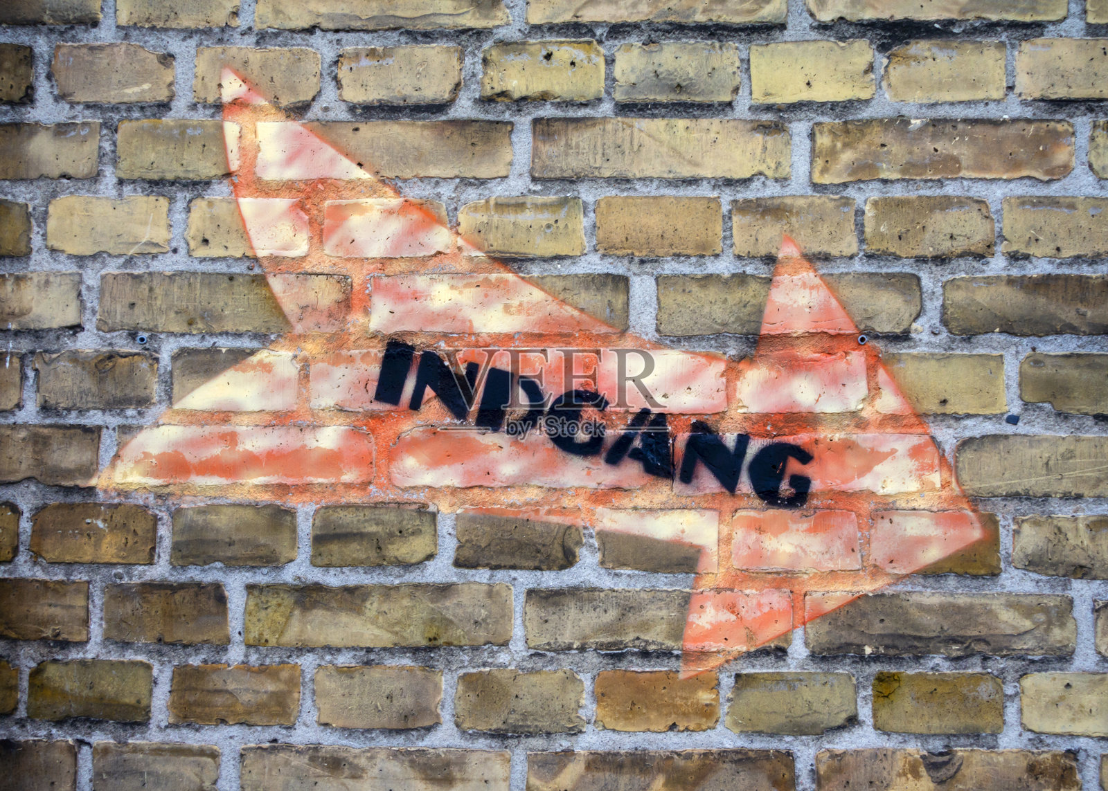 丹麦语“入口”标志照片摄影图片