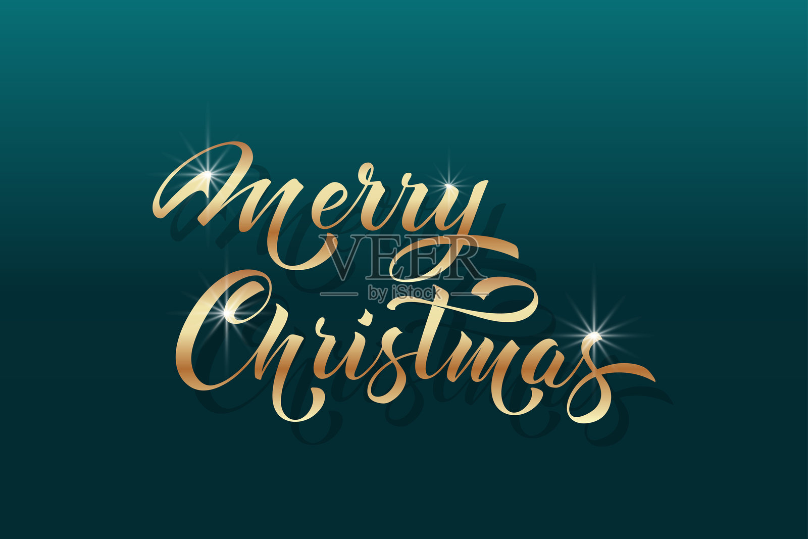 圣诞快乐和新年快乐的手写书法。矢量节日插图元素。祝贺的排版元素。插画图片素材