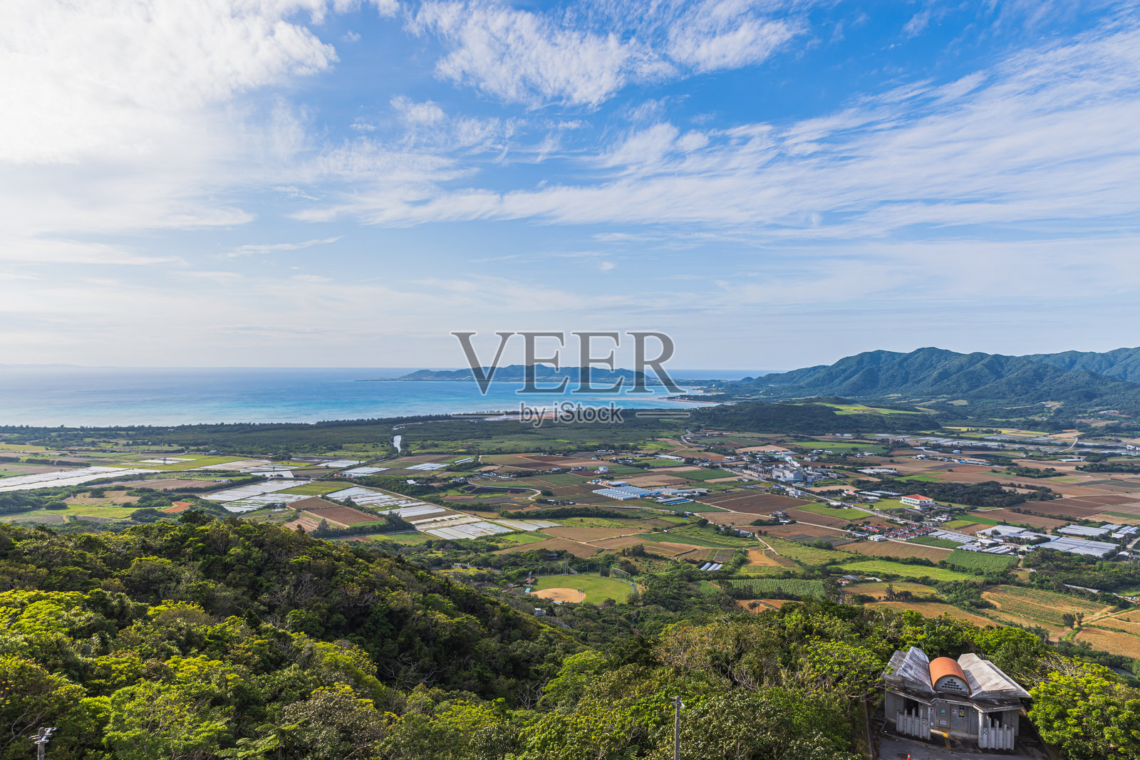 冲绳石垣的巴纳公园观景台壮观景色照片摄影图片