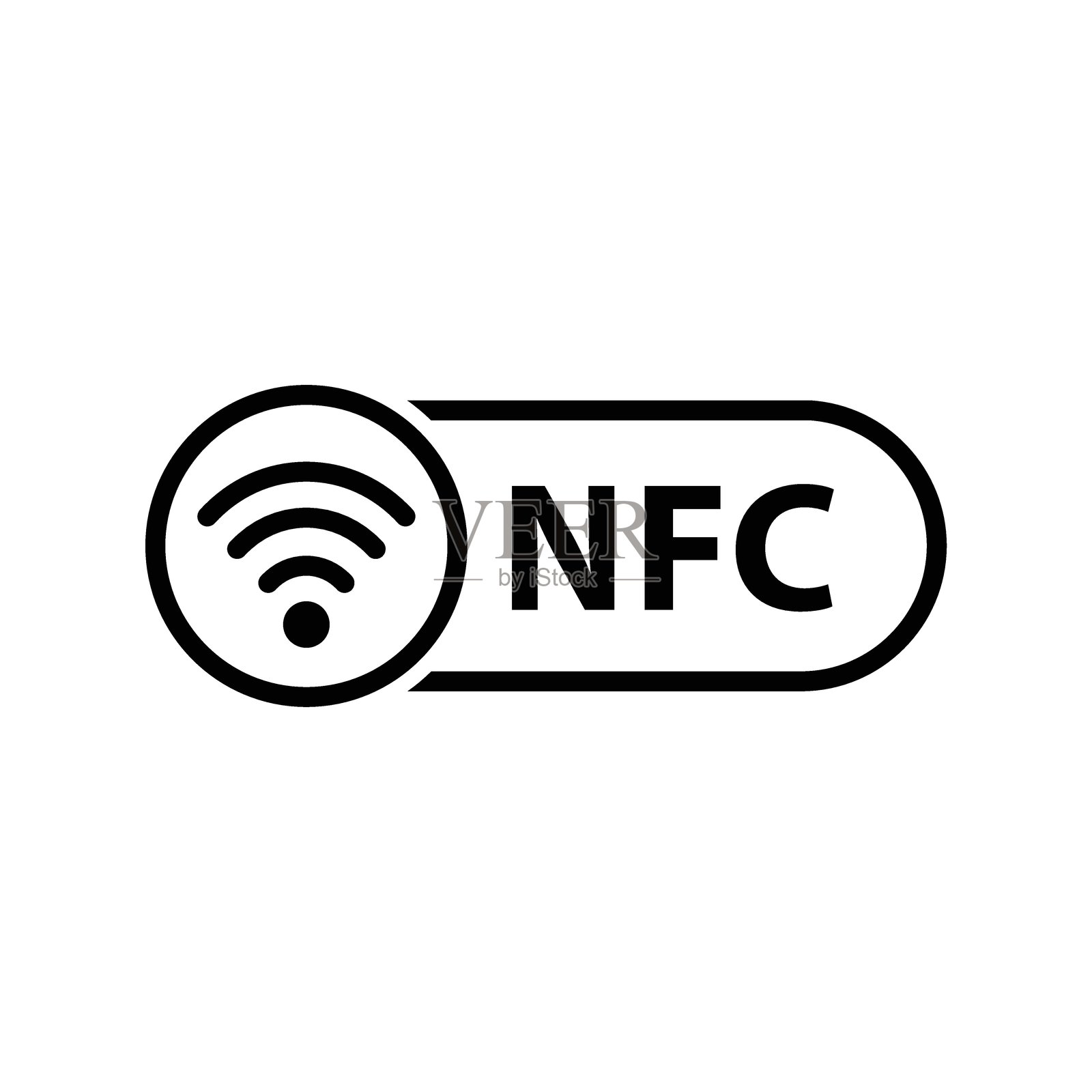 NFC图标矢量无线支付插画图片素材