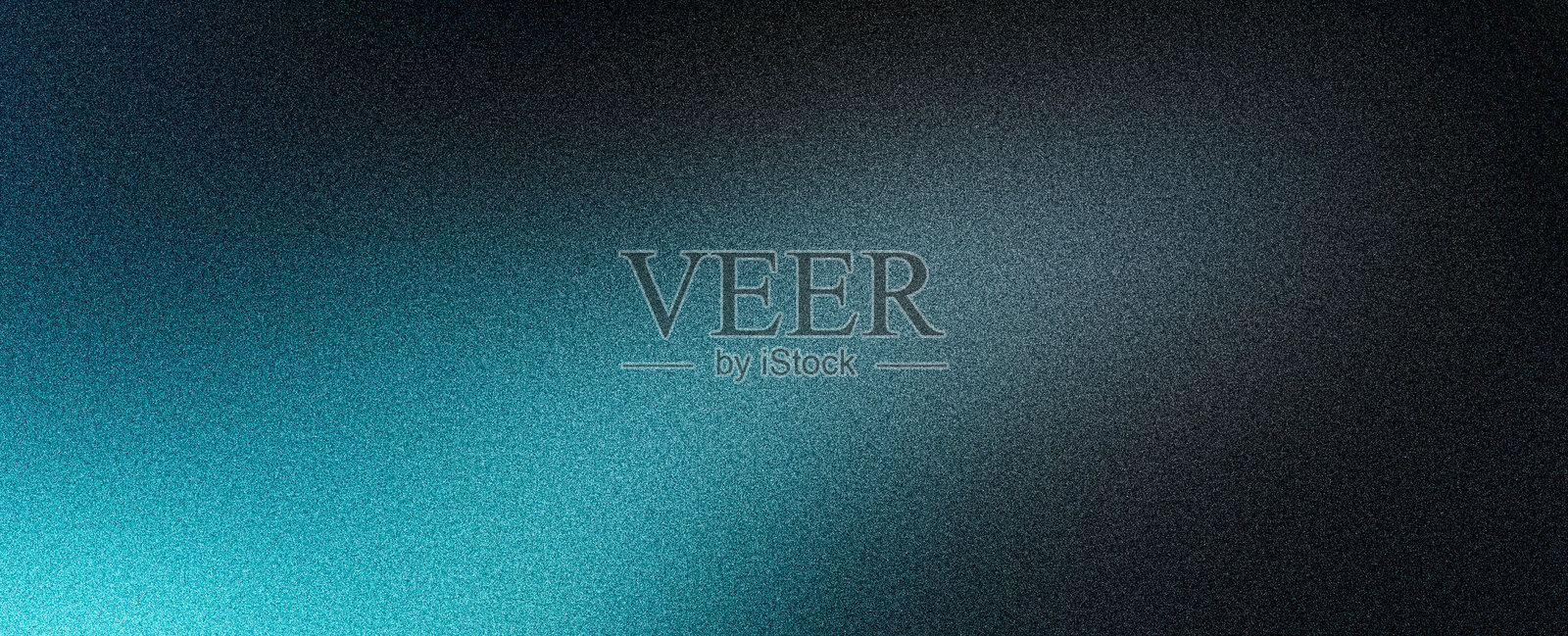 发光的蓝黑颗粒背景，抽象的发光色彩渐变形状，嘈杂纹理的黑暗海报横幅设计插画图片素材