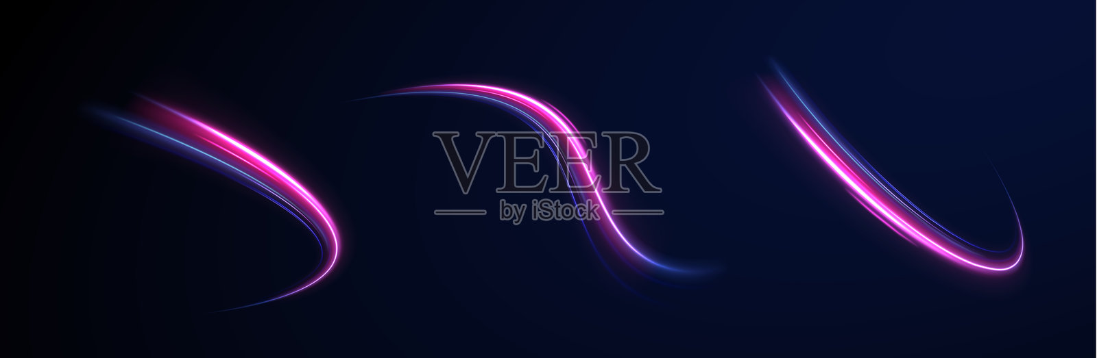 运动中的闪光灯与小颗粒。黑暗背景上的火环，等离子环。以钻头形式呈现的永恒条纹，旋转和涡旋。插画图片素材