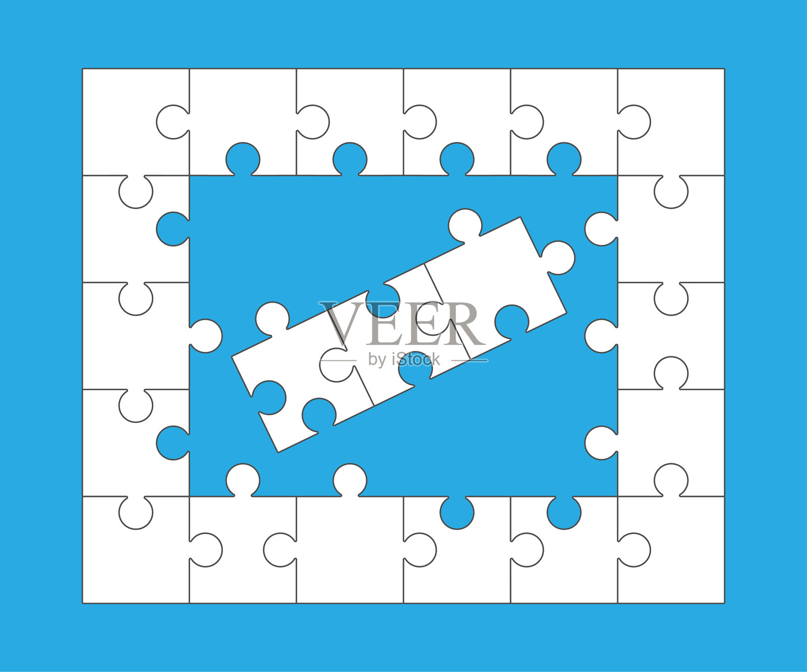 拼图矢量图集插画图片素材