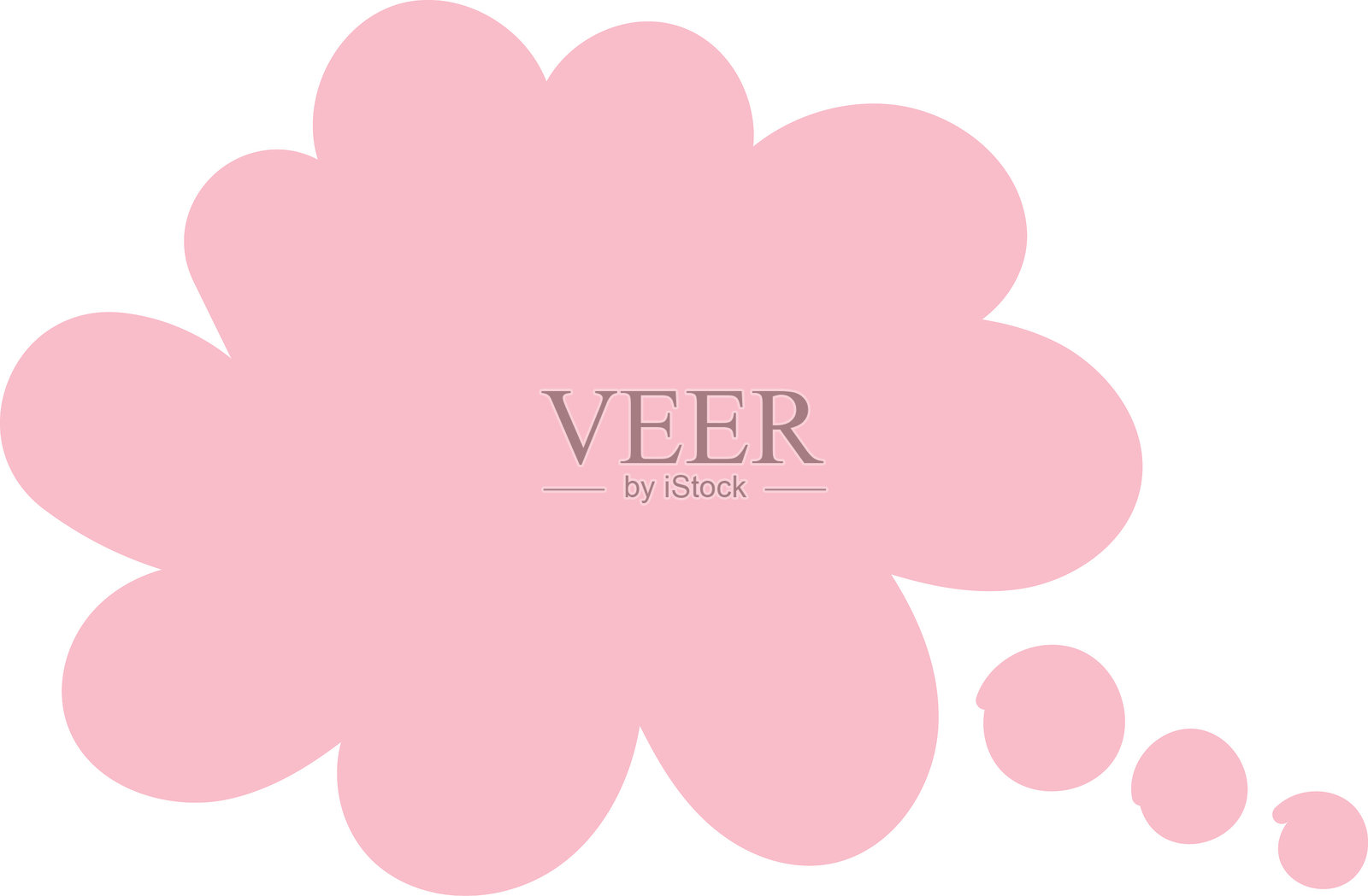 平面设计中的空白对话气泡，聊天框，消息框图标。气球涂鸦风格的思考符号。背景上独立的对话气泡。手绘草图风格的对话气泡矢量图像。插画图片素材