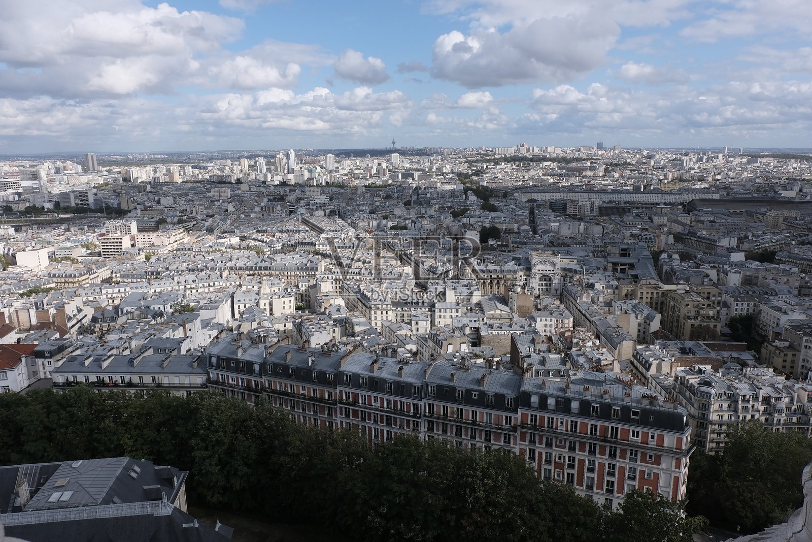 巴黎的屋顶照片摄影图片