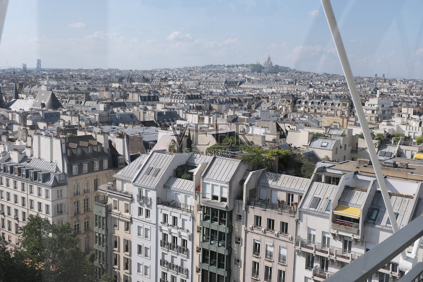 巴黎的屋顶照片摄影图片