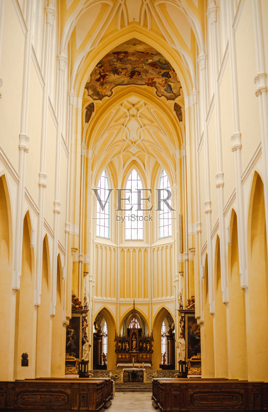 圣母升天大教堂和圣约翰洗者大教堂照片摄影图片