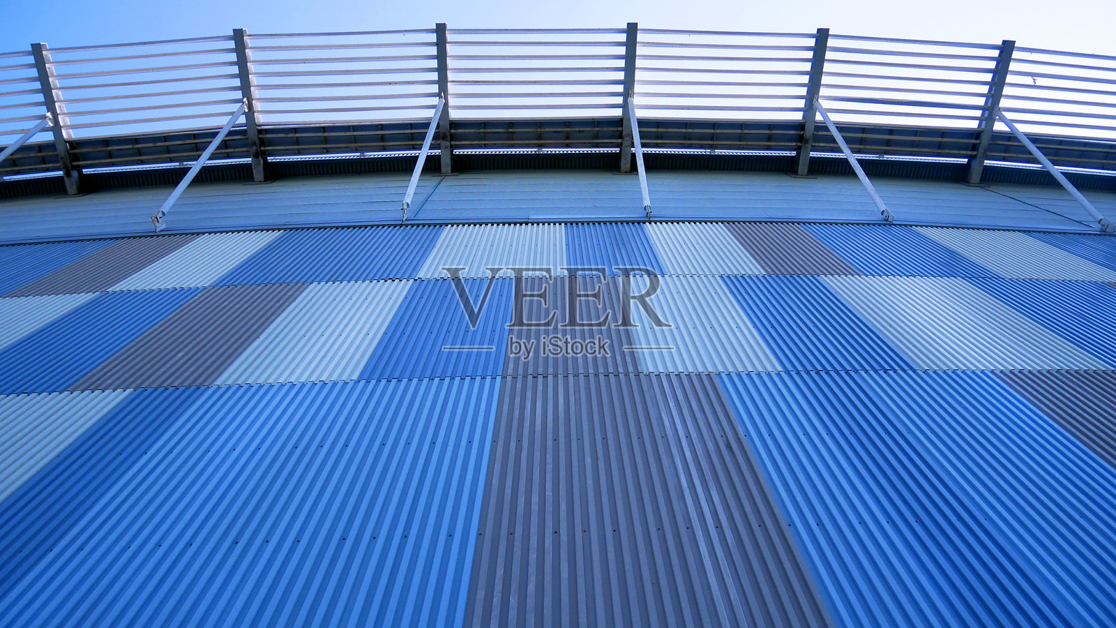 蓝色调装饰条纹墙面纹理照片摄影图片