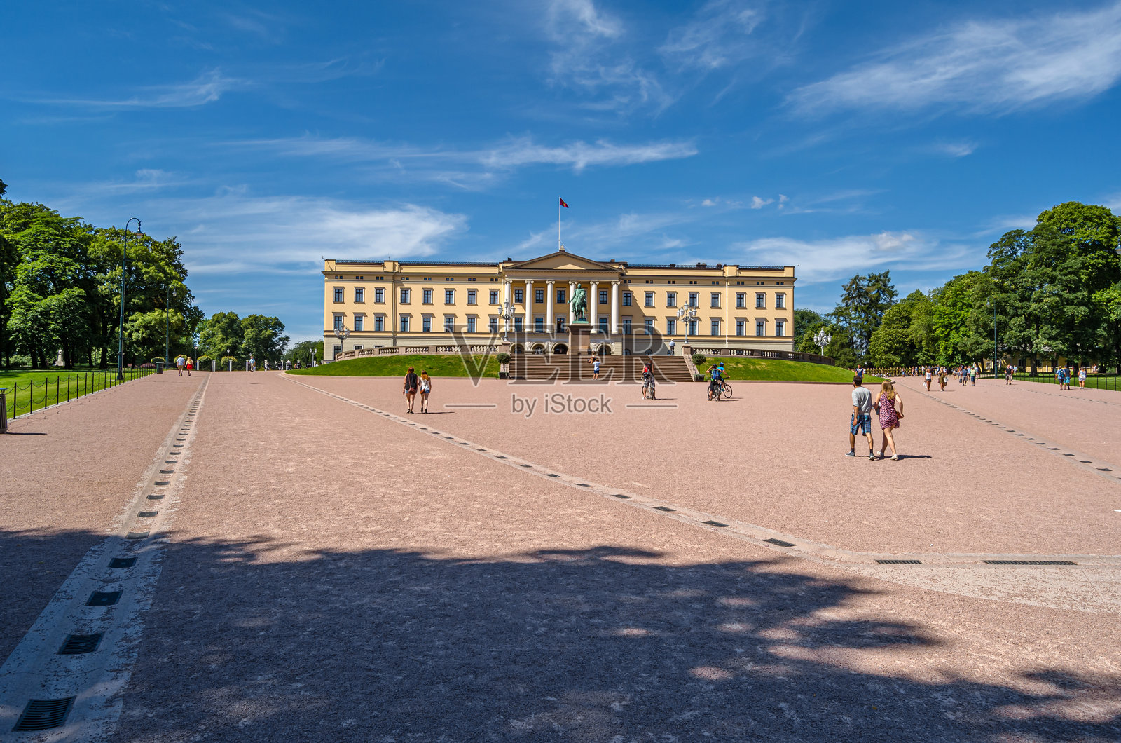 挪威奥斯陆的皇家宫殿照片摄影图片