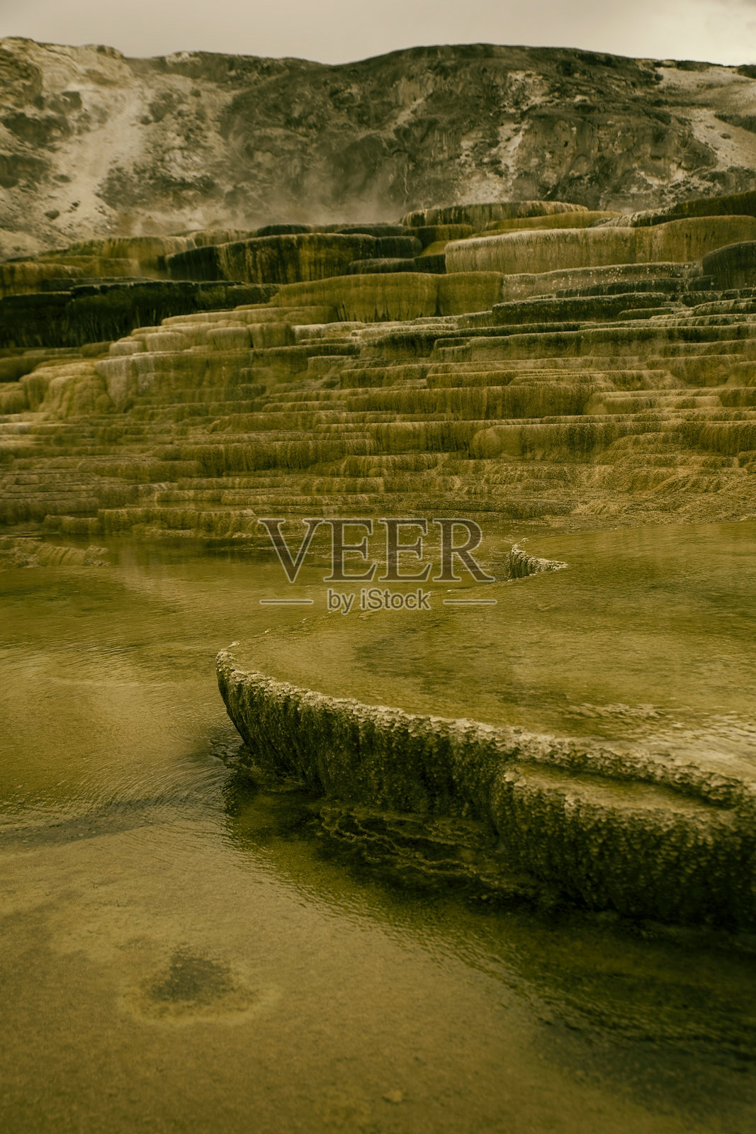 美国黄石国家公园的地形纹理和颜色 III照片摄影图片