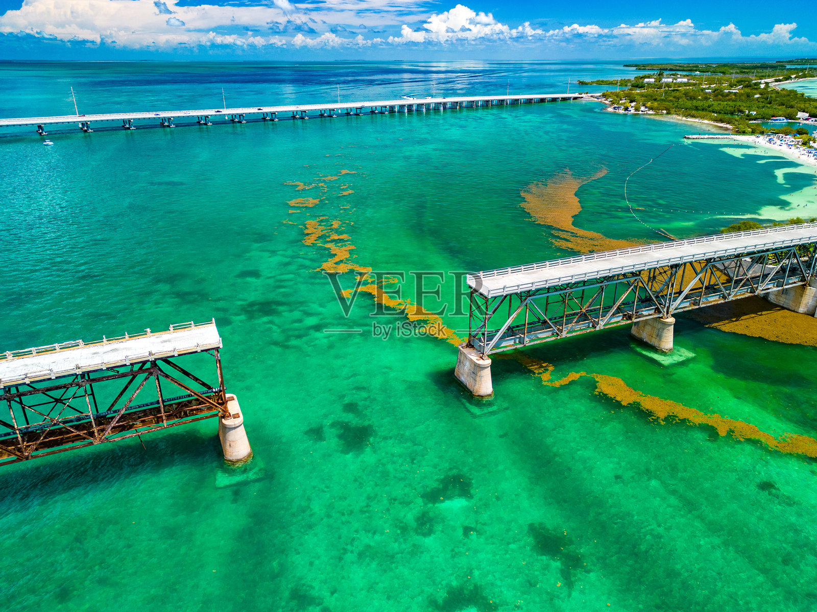 巴哈伊亚霍达州立公园 - 卡卢萨海滩，佛罗里达群岛 - 热带海滩 - 美国照片摄影图片