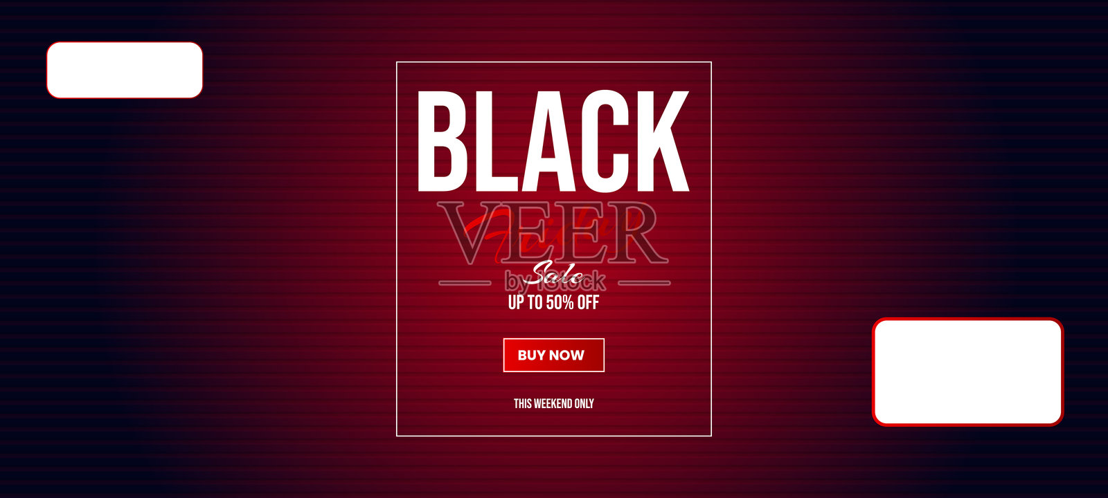 黑色星期五促销购物标签封面和网页横幅设计模板。12月12日闪购。网络星期一促销。可用于海报、传单、折扣、购物、促销和广告。插画图片素材