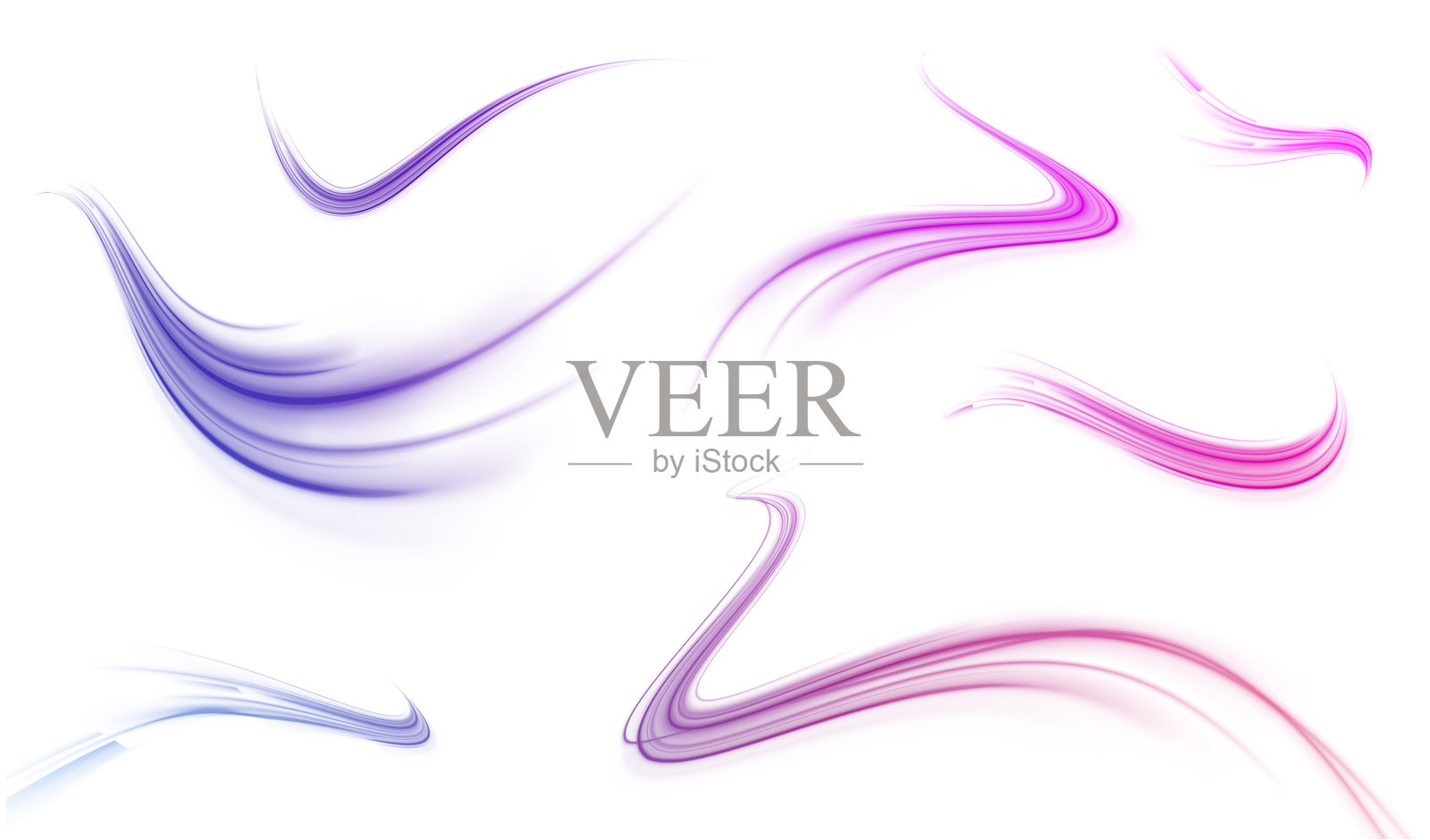 抽象的光线运动与速度。快速移动的光线。插画图片素材