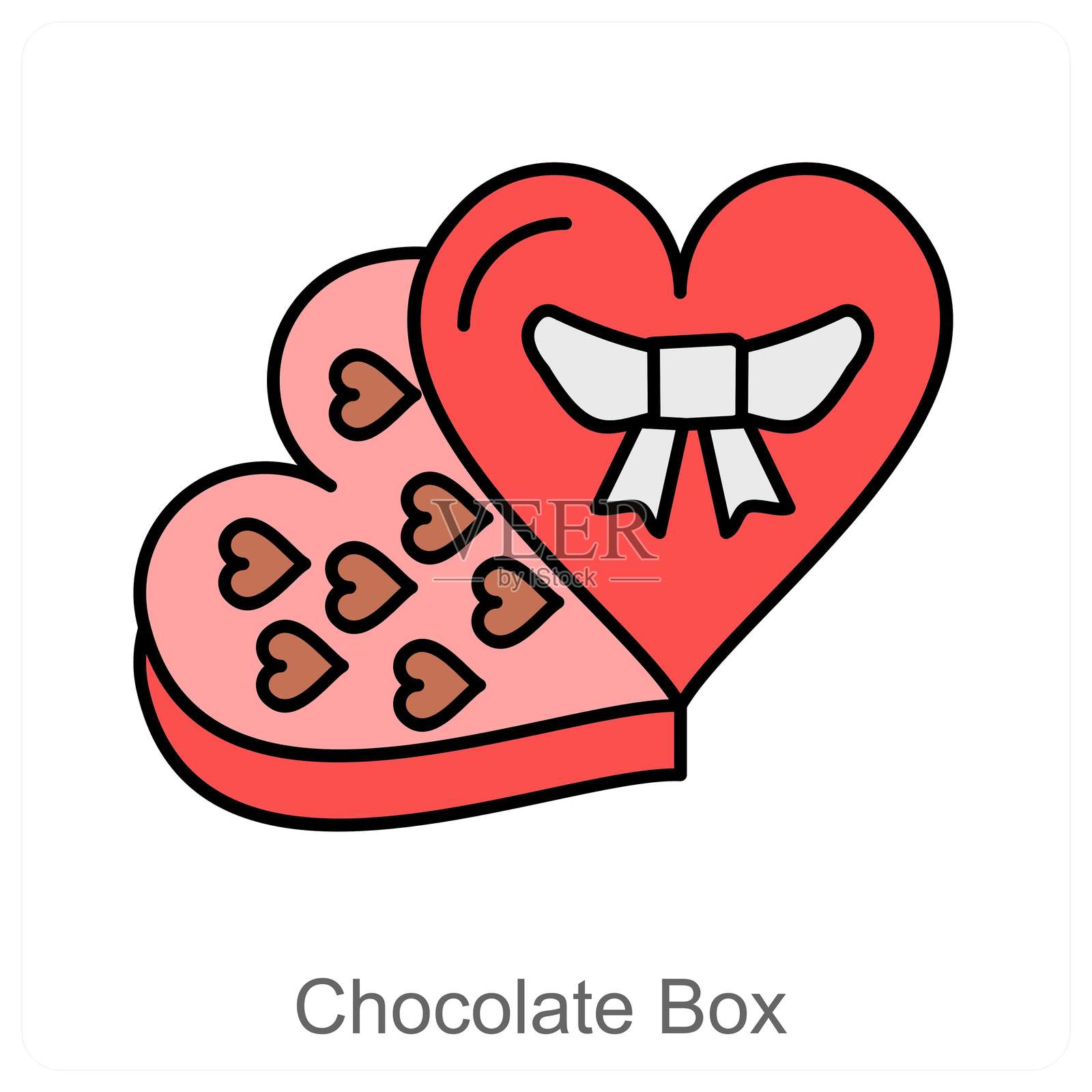 巧克力盒插画图片素材