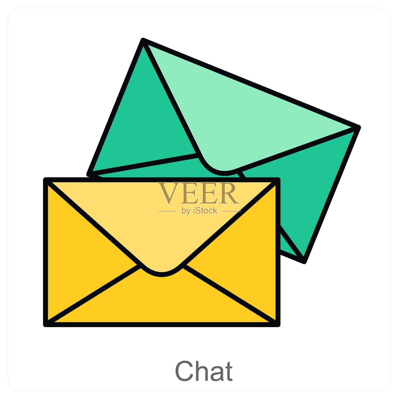 聊天插画图片素材