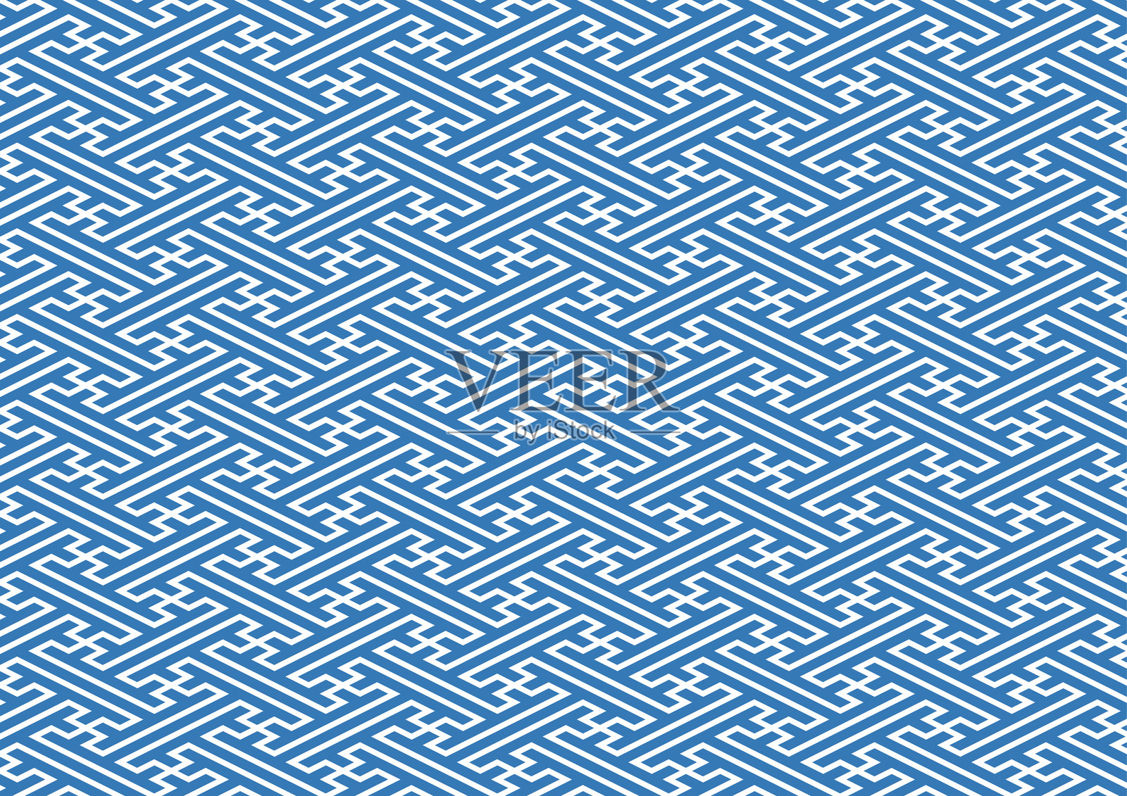 日本图案沙亚形状的传统图案蓝色背景素材插画图片素材