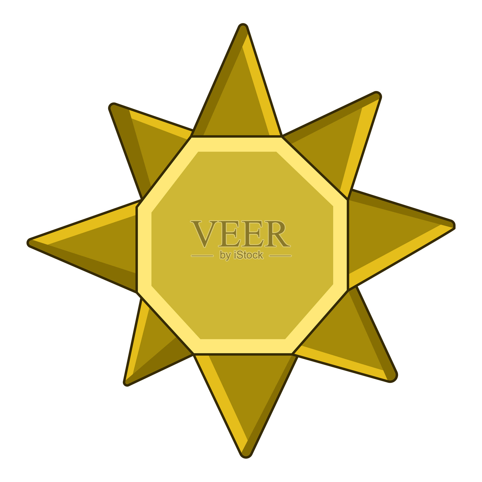 折纸太阳插画图片素材