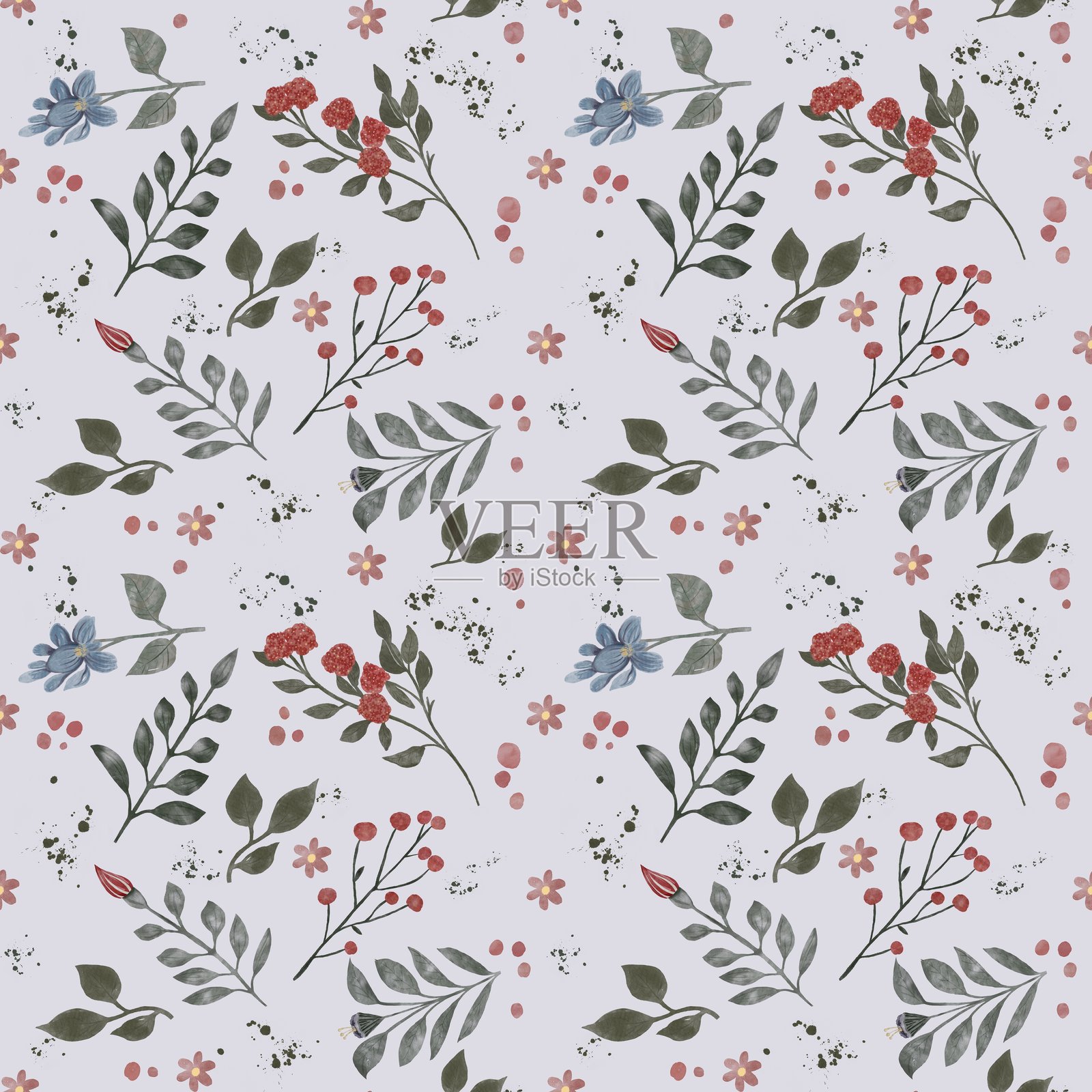 花卉图案插画图片素材