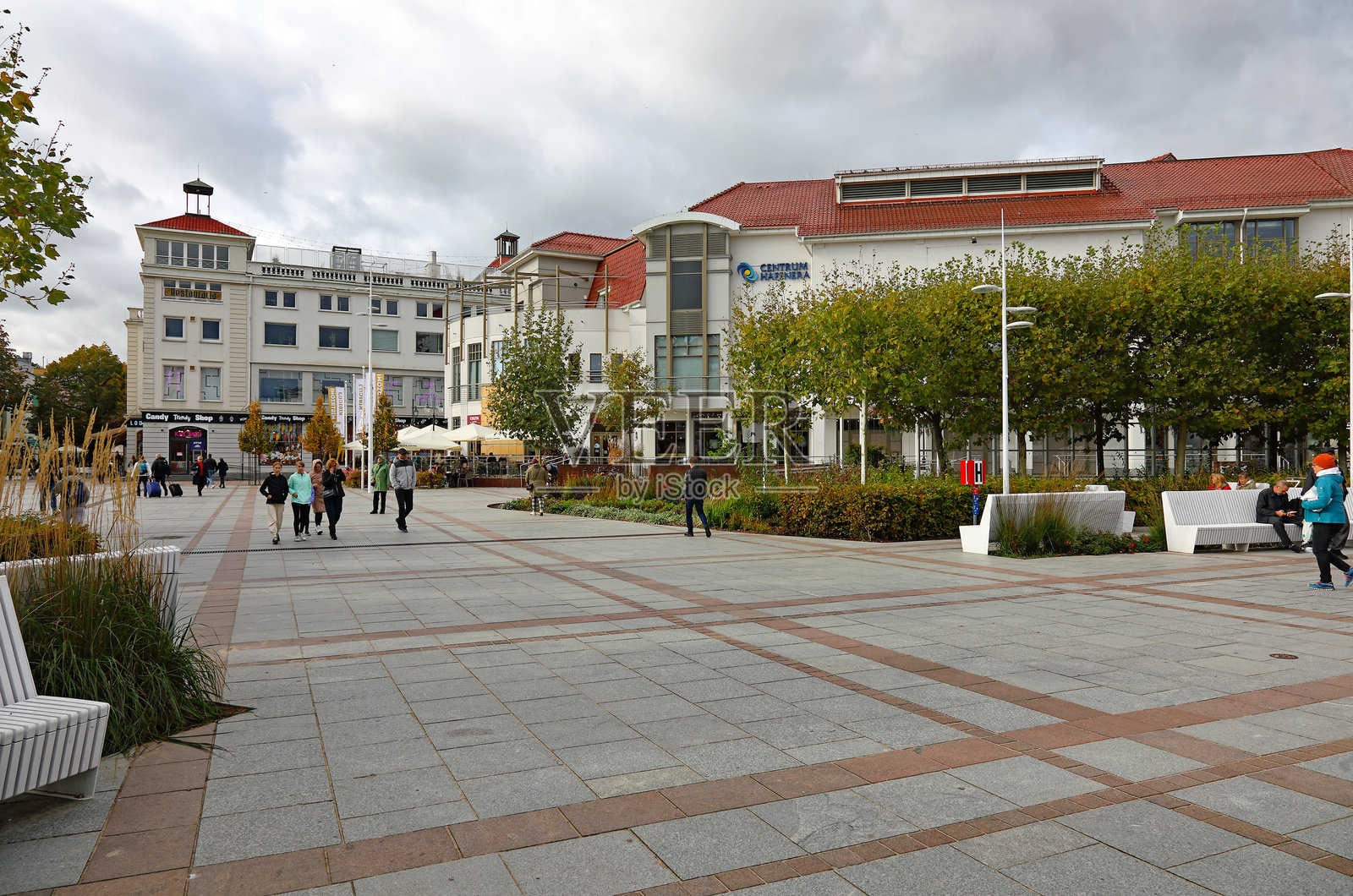 波兰最重要的旅游中心之一索波特的城市景观照片摄影图片