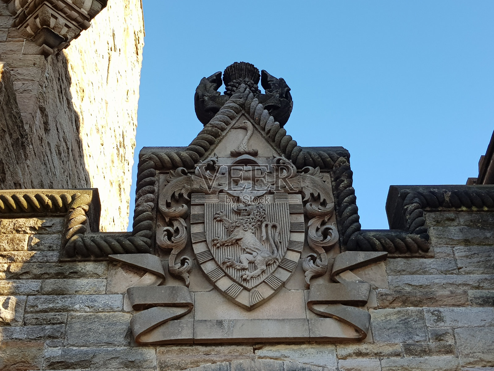 斯特灵，苏格兰，英国的国家华莱士纪念碑照片摄影图片