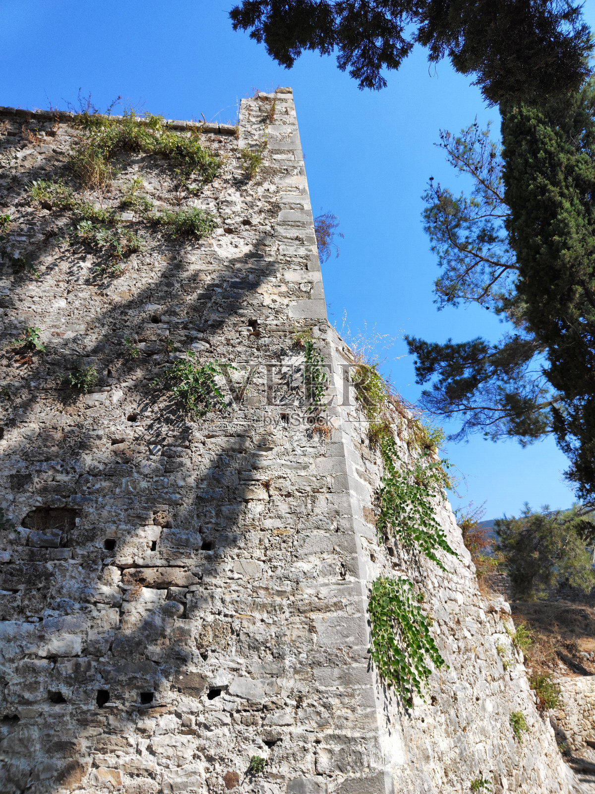 希腊伊奥尼亚海岸的帕尔加镇照片摄影图片