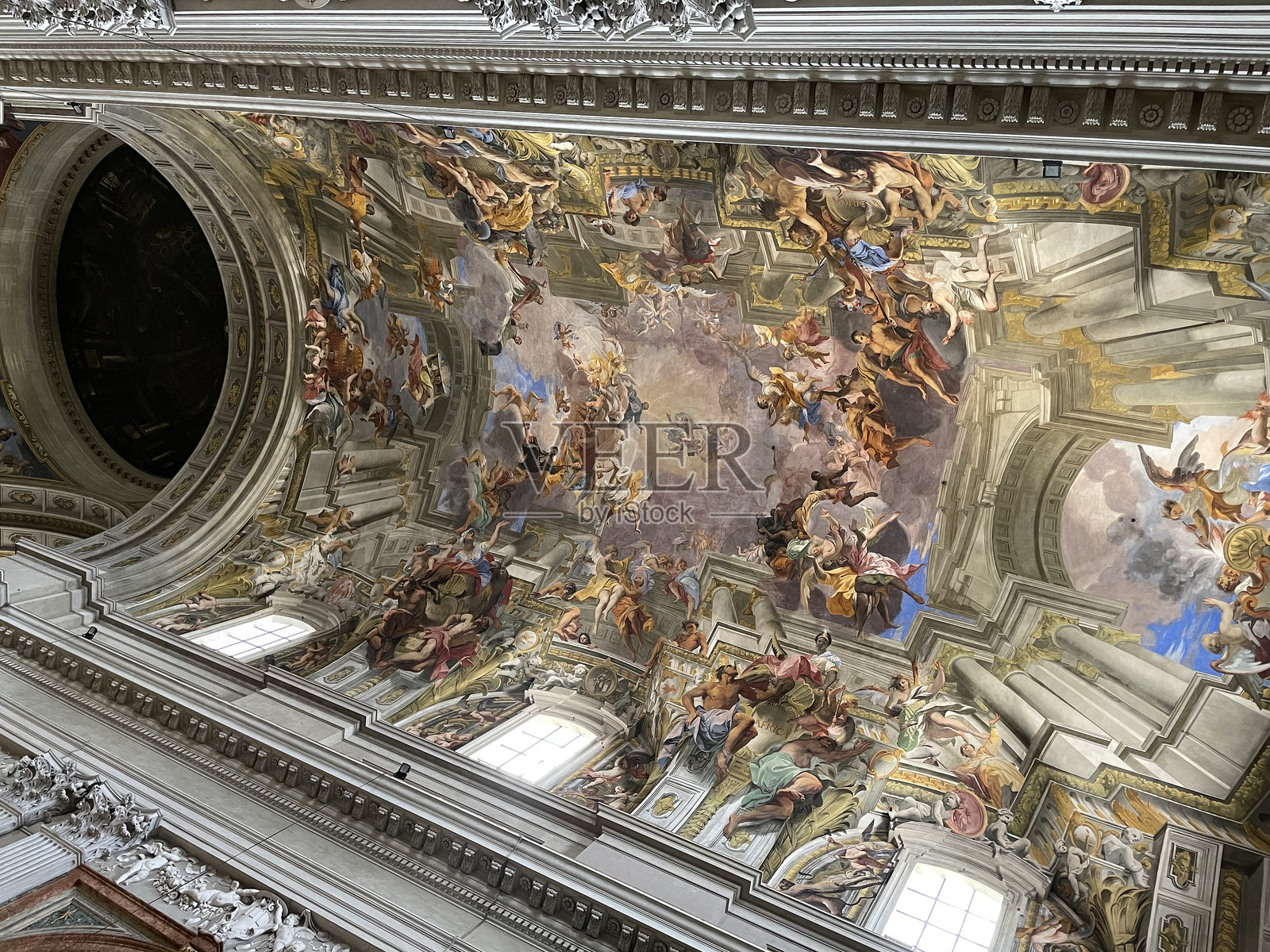 意大利罗马的圣伊格纳修教堂照片摄影图片