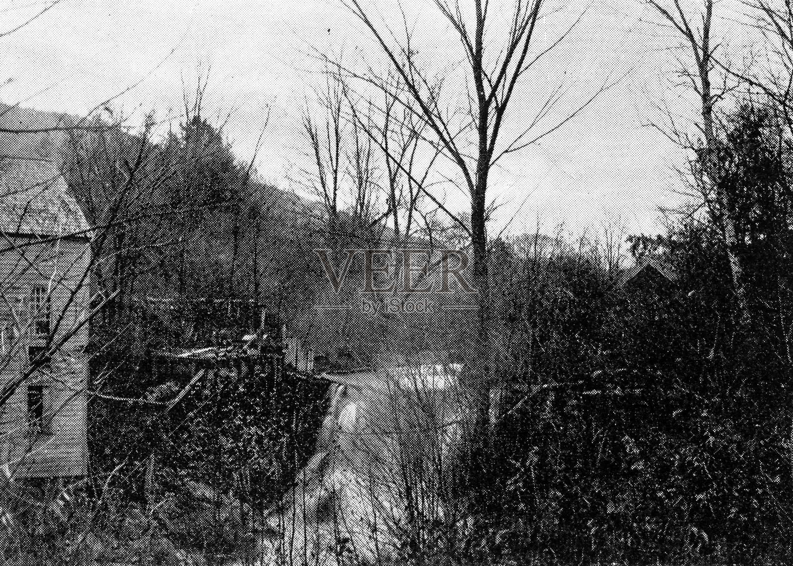 马萨诸塞州富兰克林县的古董图像：西霍利插画图片素材